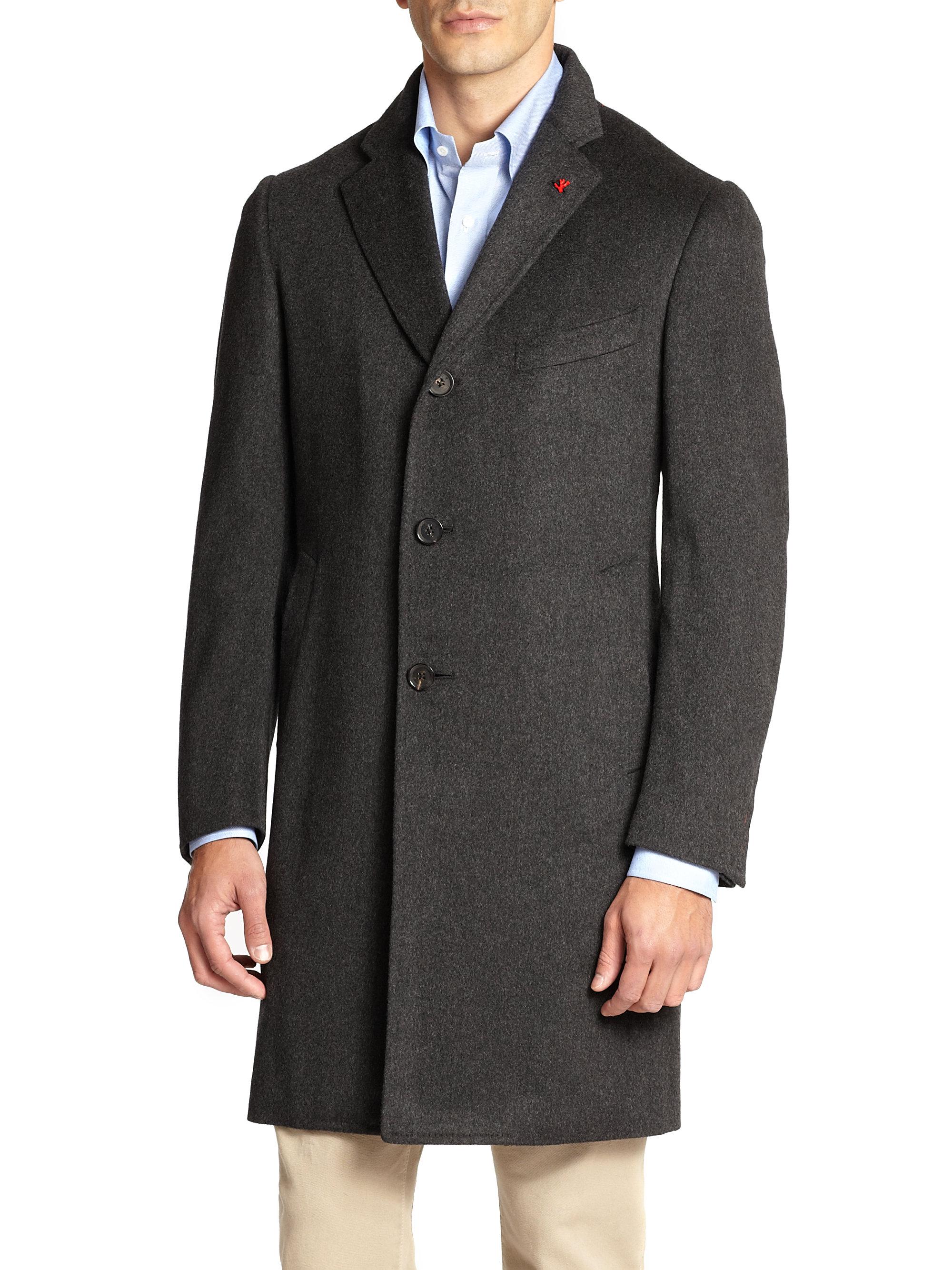 isaia overcoat