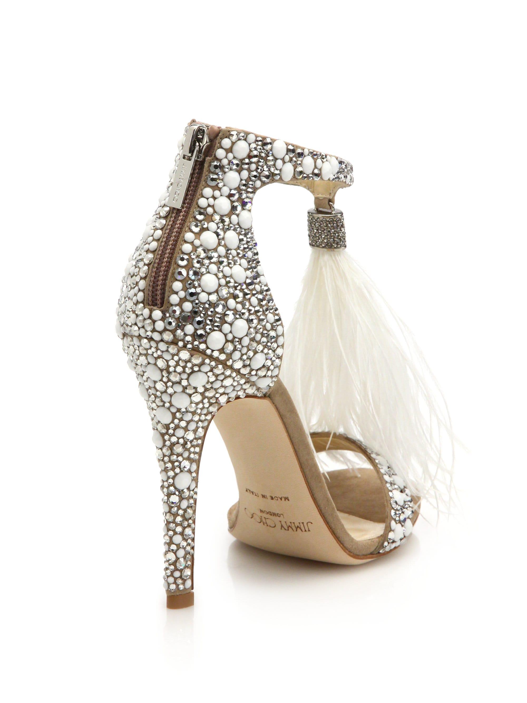 Jimmy Choo Viola Feather Tassel 