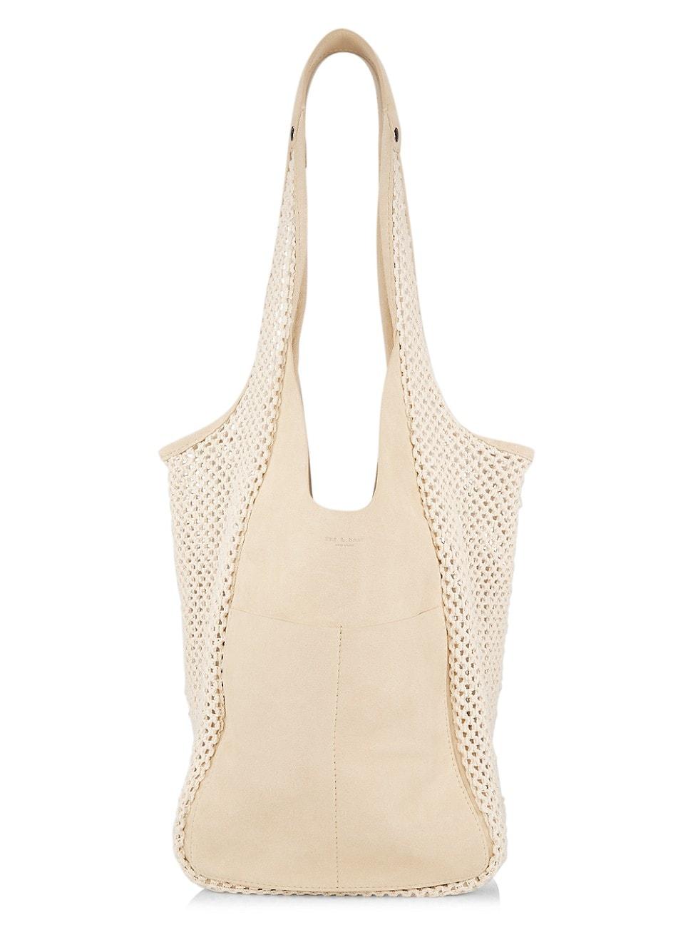 Rag & Bone Logan Suede Shopper Tote Bag in Natural Lyst