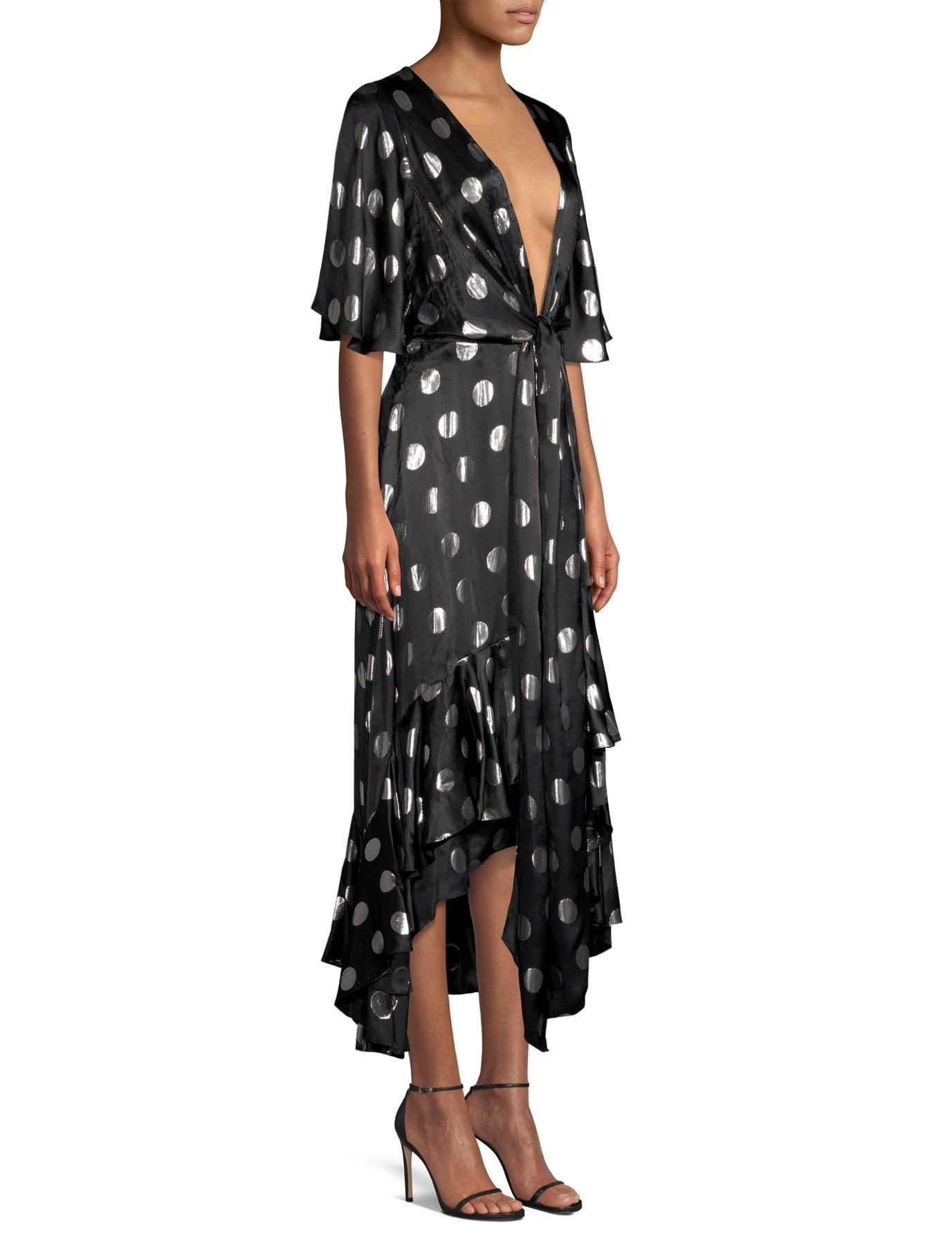 sareth dot wrap dress