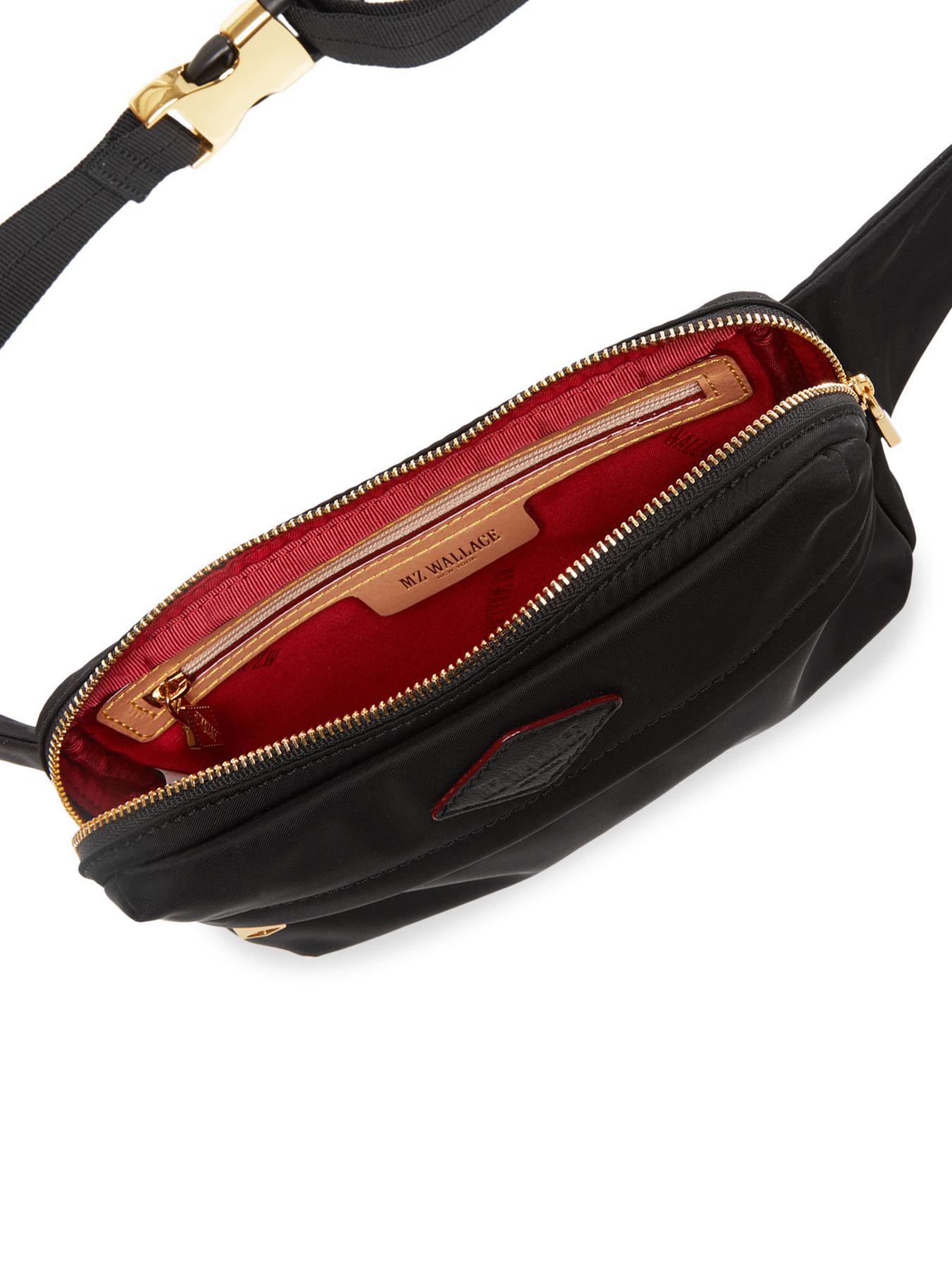 MZ Wallace Soho Belt Bag in Black/Silver (Black) Lyst