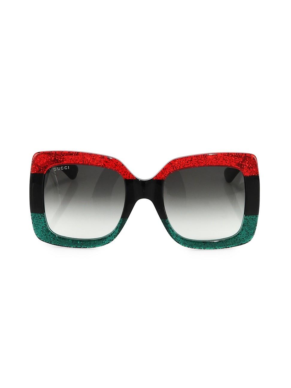 gucci sunglasses green and red