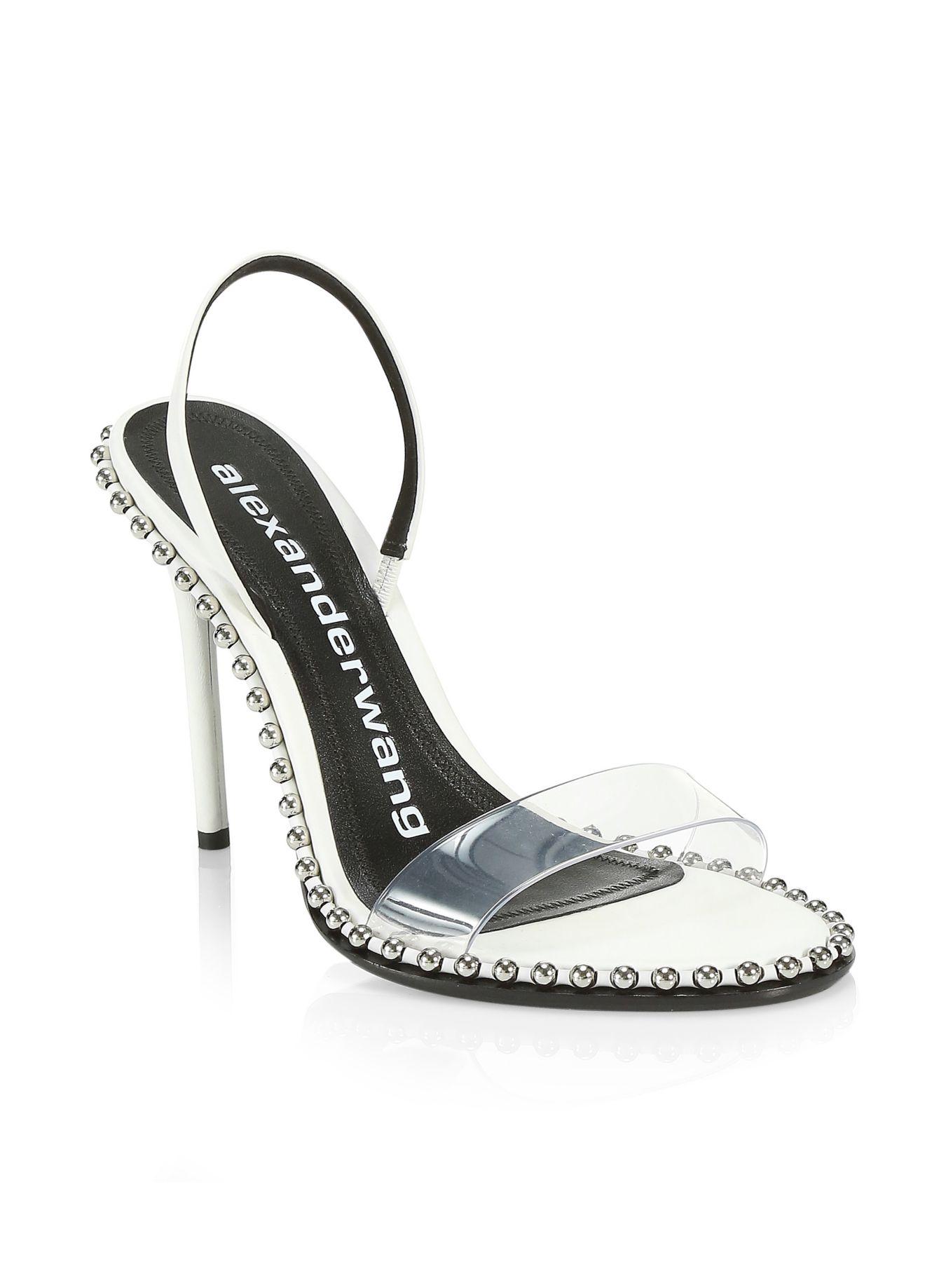 alexander wang clear sandals
