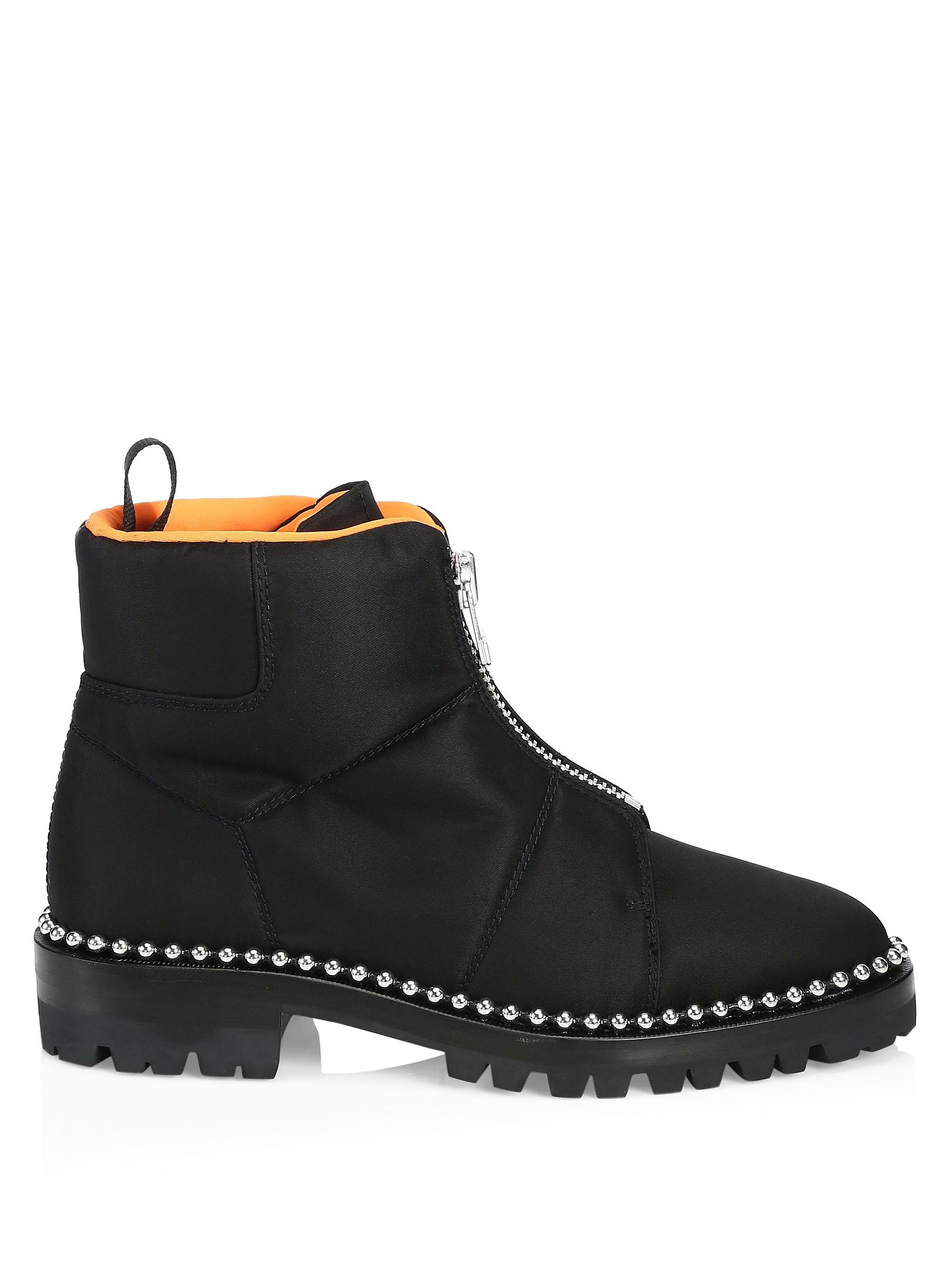 alex front zip ankle boots