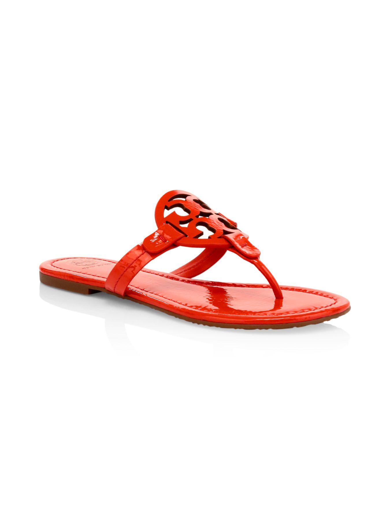 red tory burch sandals