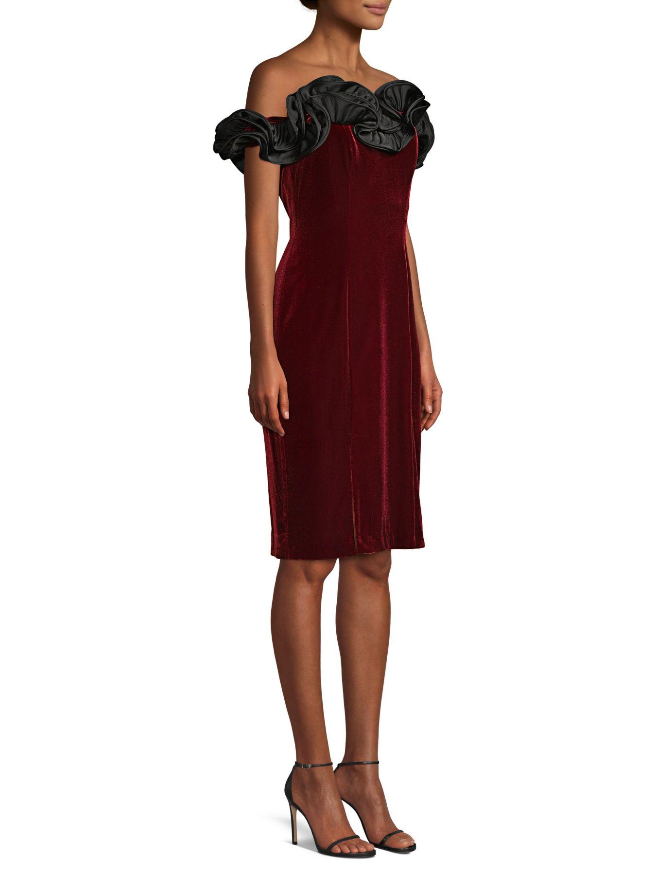 aidan mattox ruffle gown