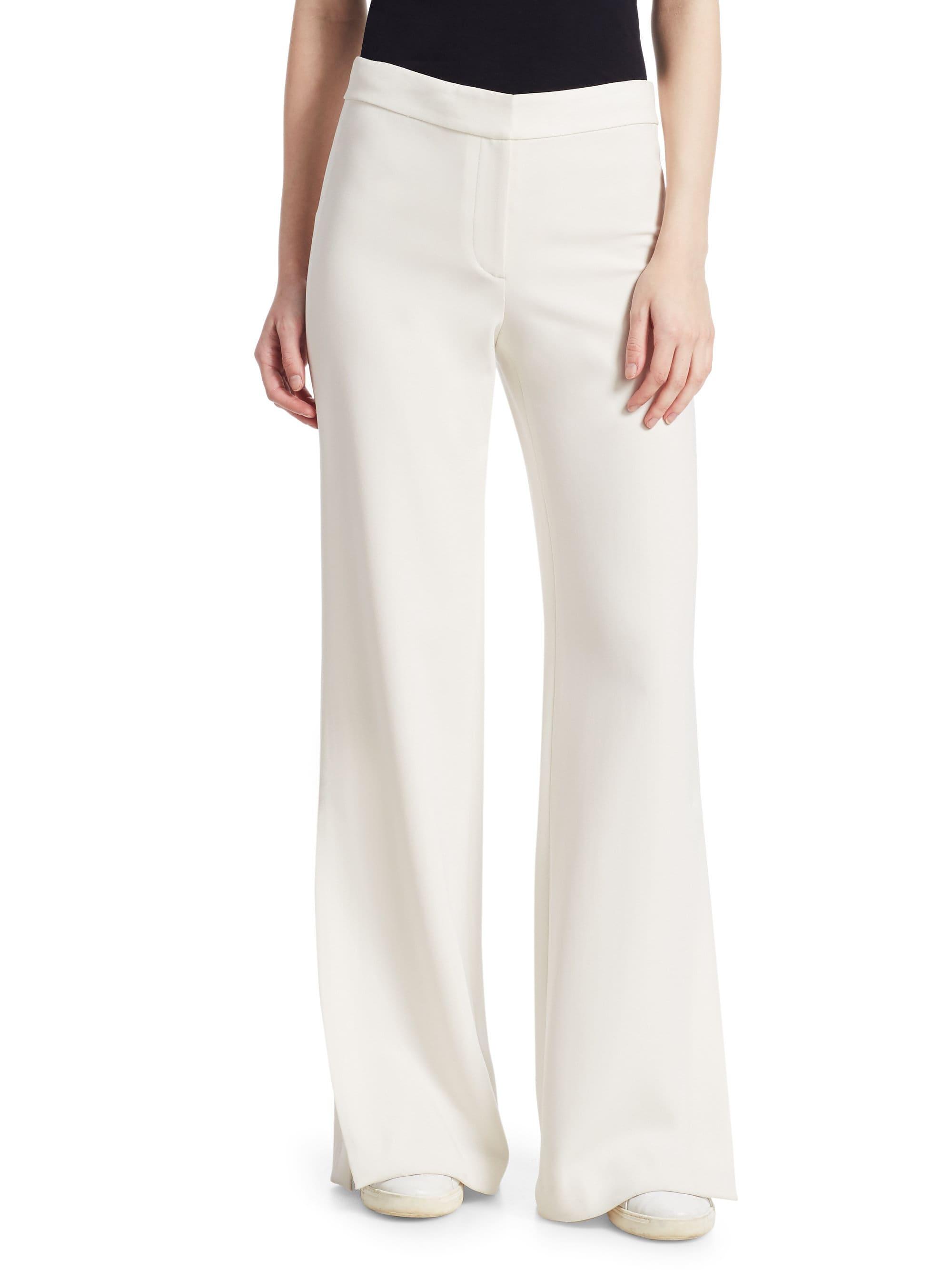 Theory High Slit Pant in Ivory (White) - Lyst