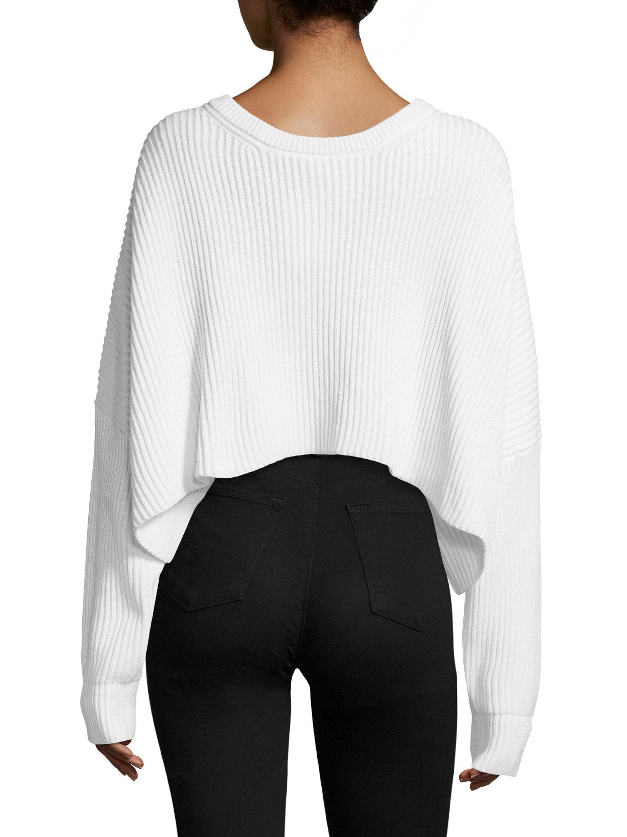 free people cropped sweatshirt