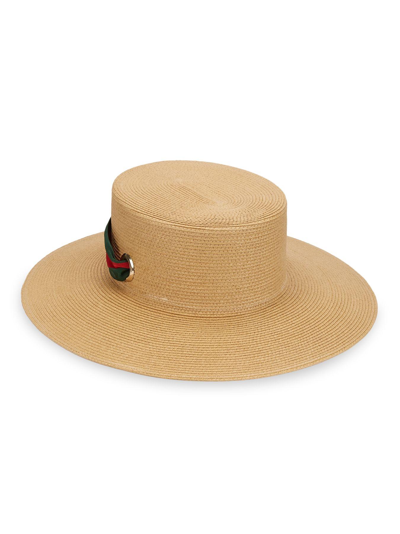 gucci boater hat