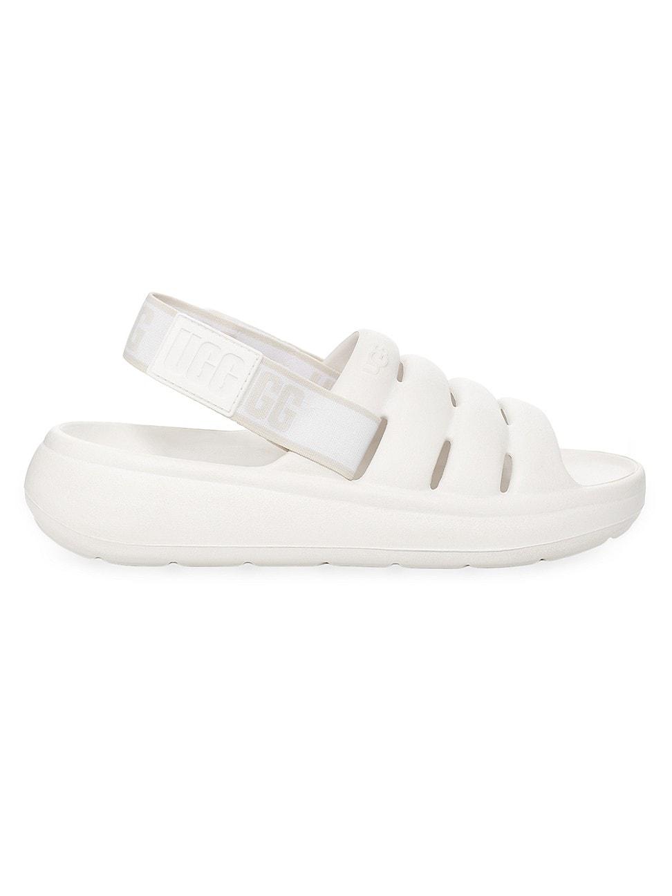UGG Sport Yeah Slingback Sandals in White Lyst