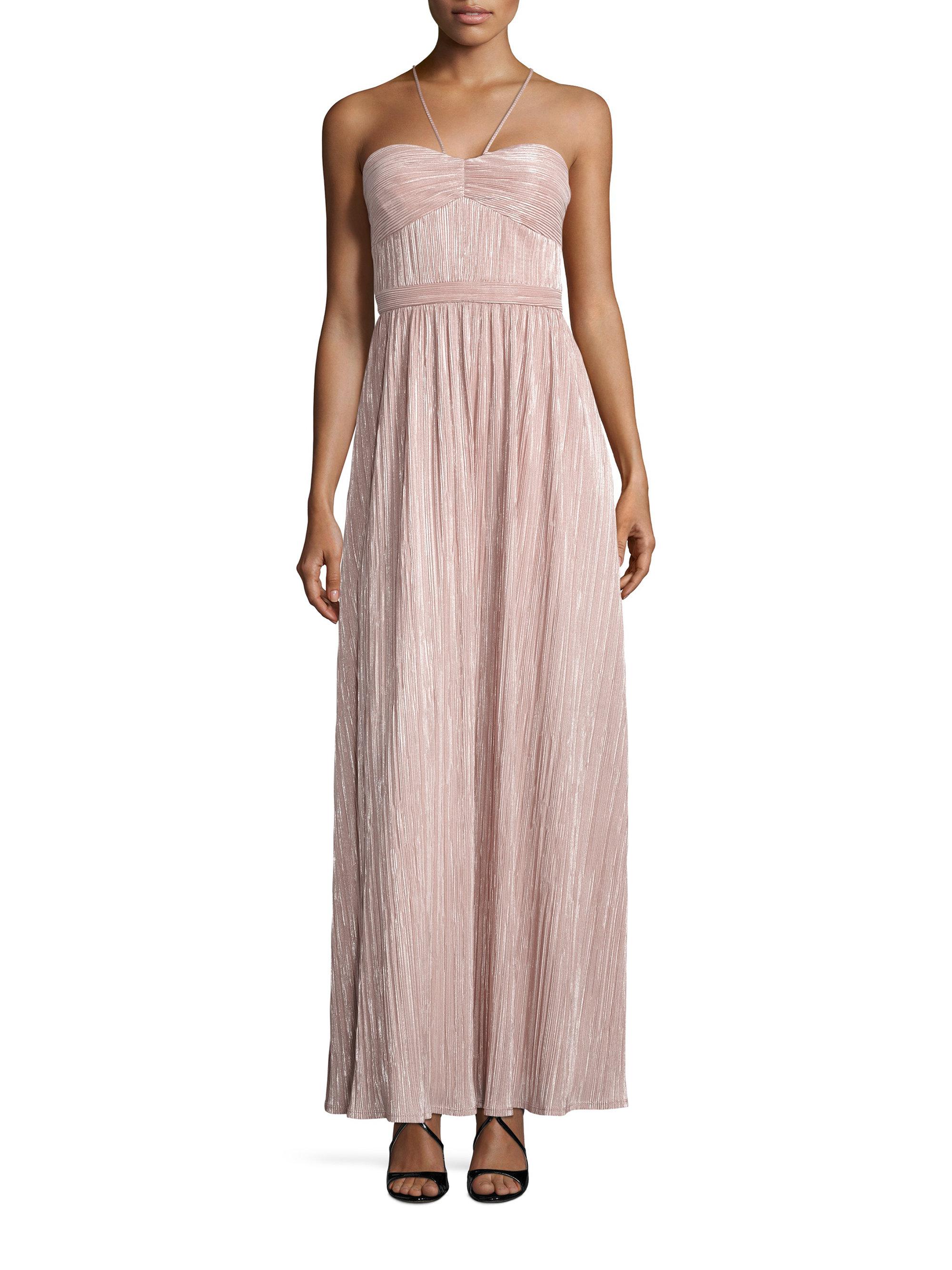 laundry pleated chiffon gown