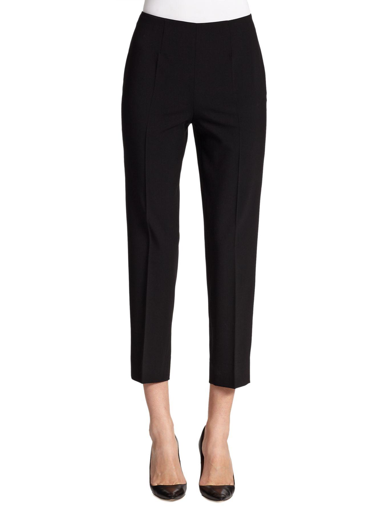 Piazza Sempione Audrey Stretch Wool Pants in Black - Save 2% - Lyst
