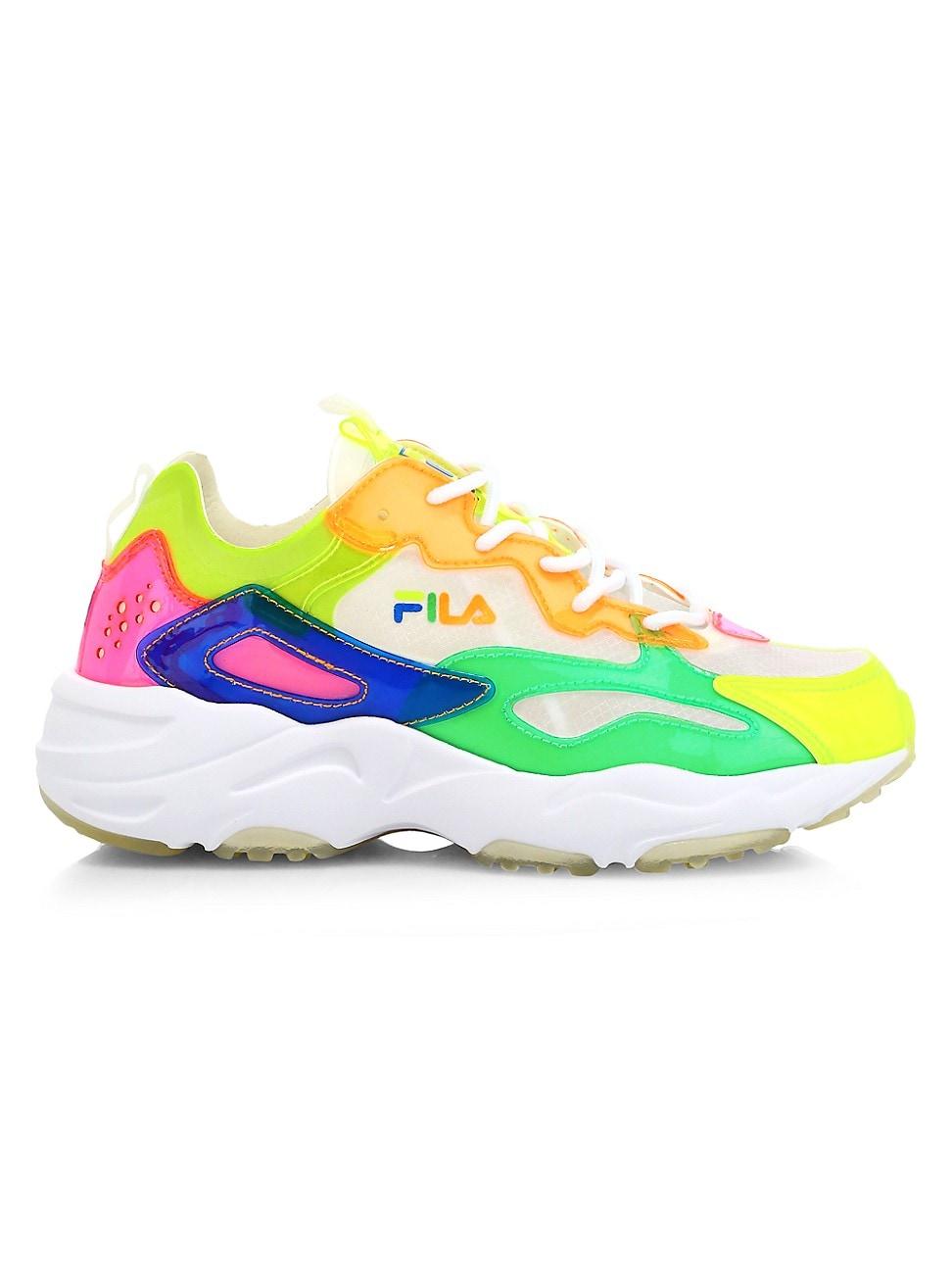 Fila Ray Tracer Patchwork Neon Sneakers | Lyst