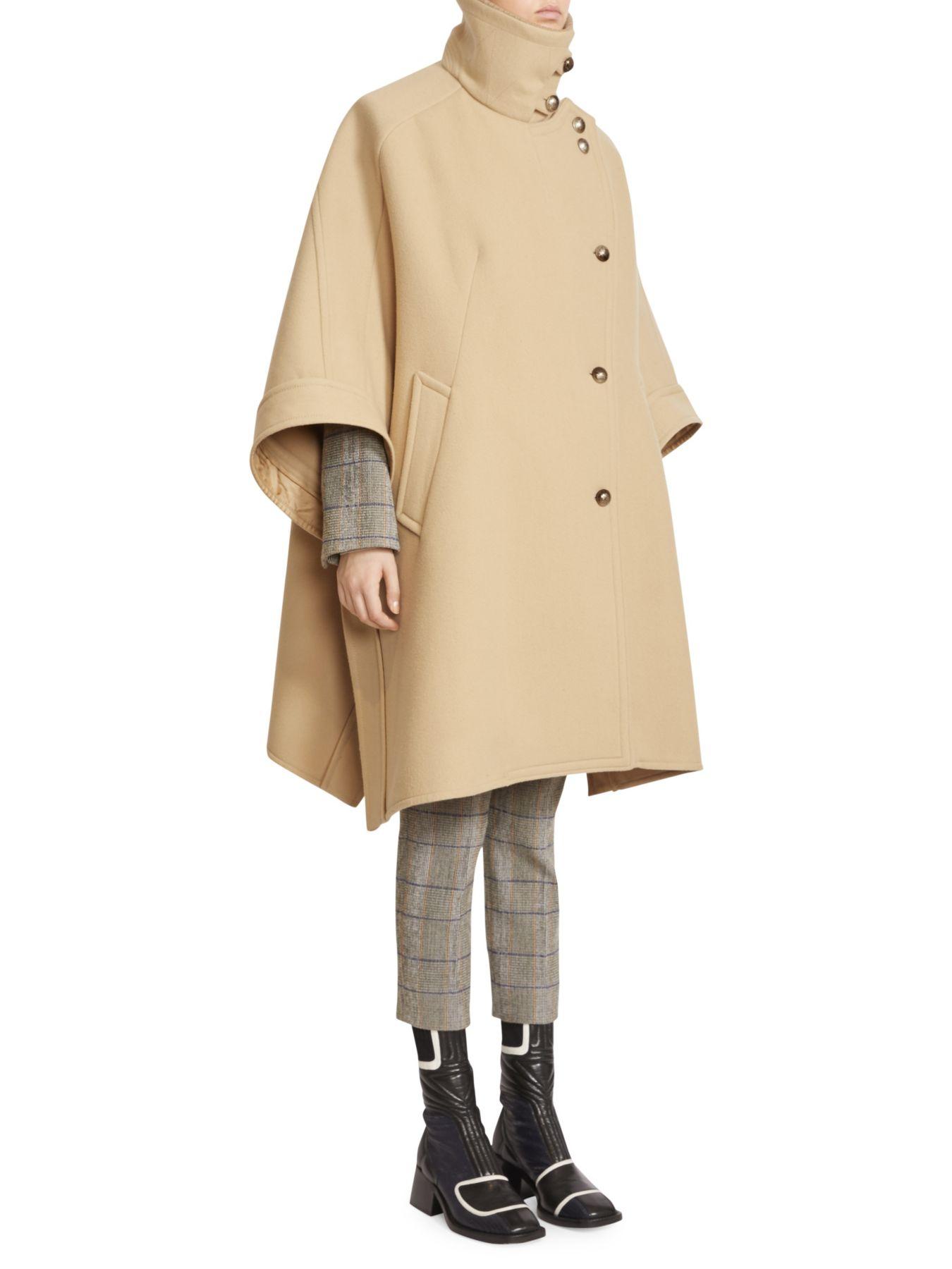 chloe cape coat