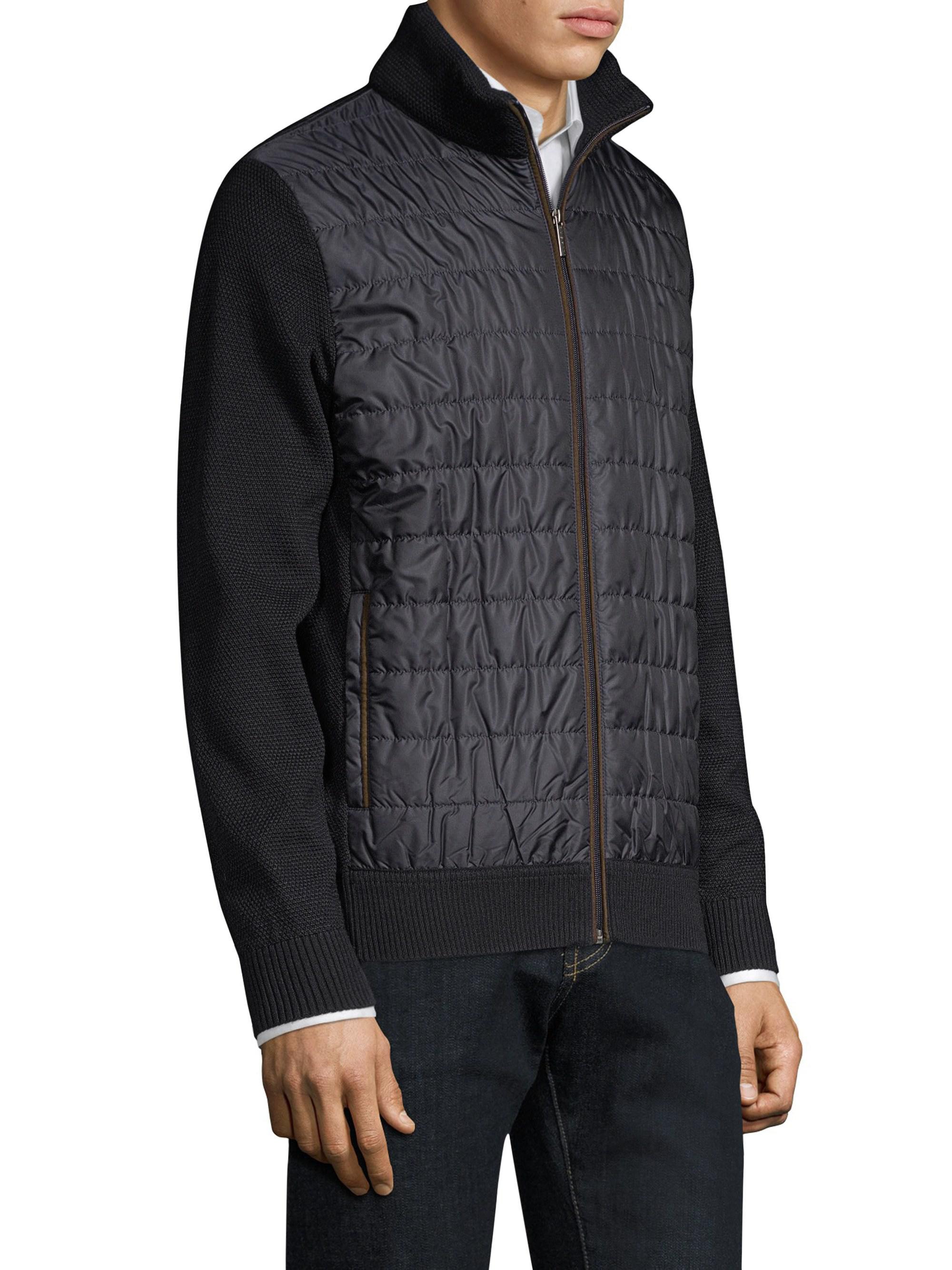 sweater bomber jacket mens