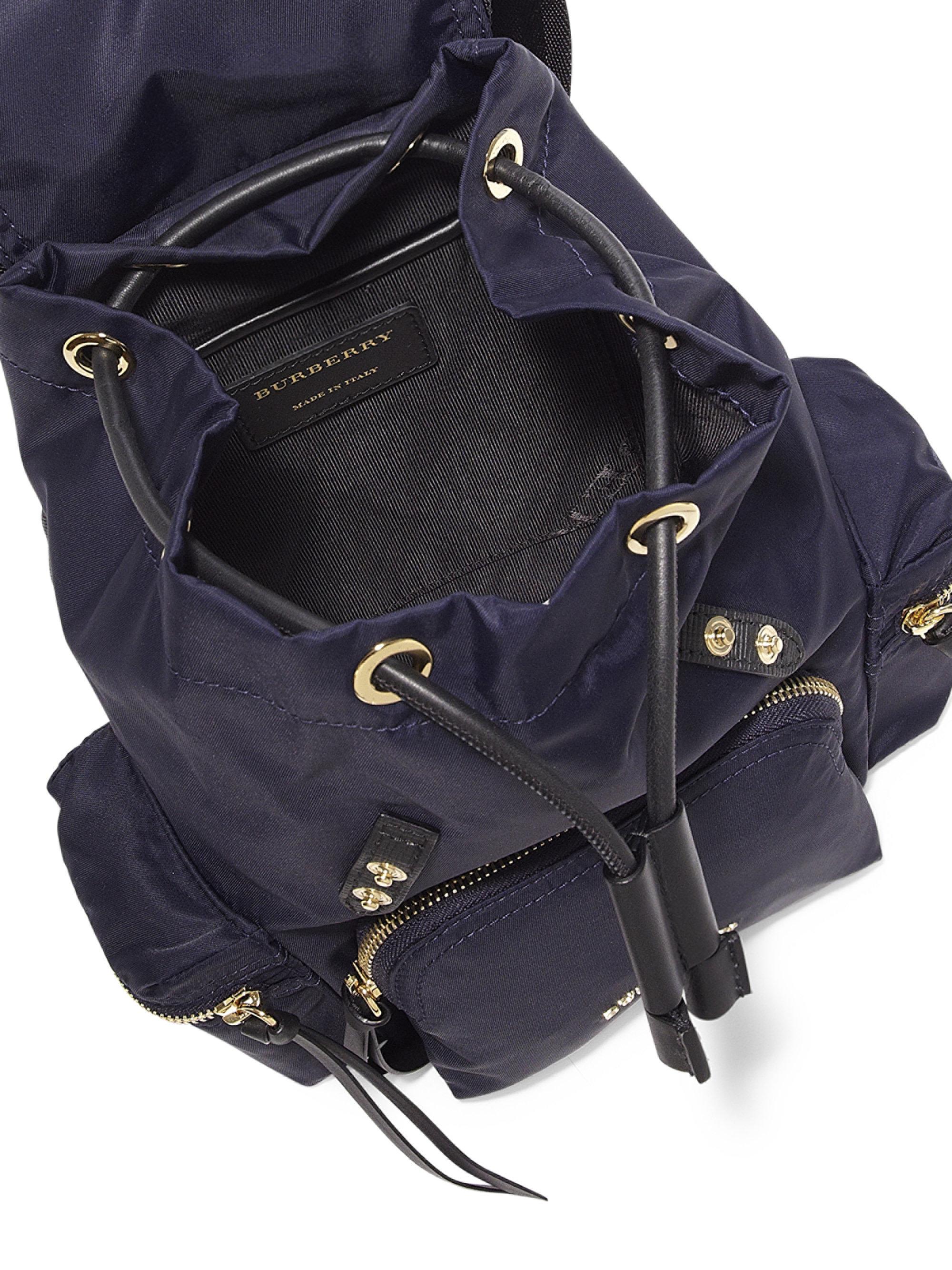 Burberry Small Nylon Backpack in Natural - Lyst