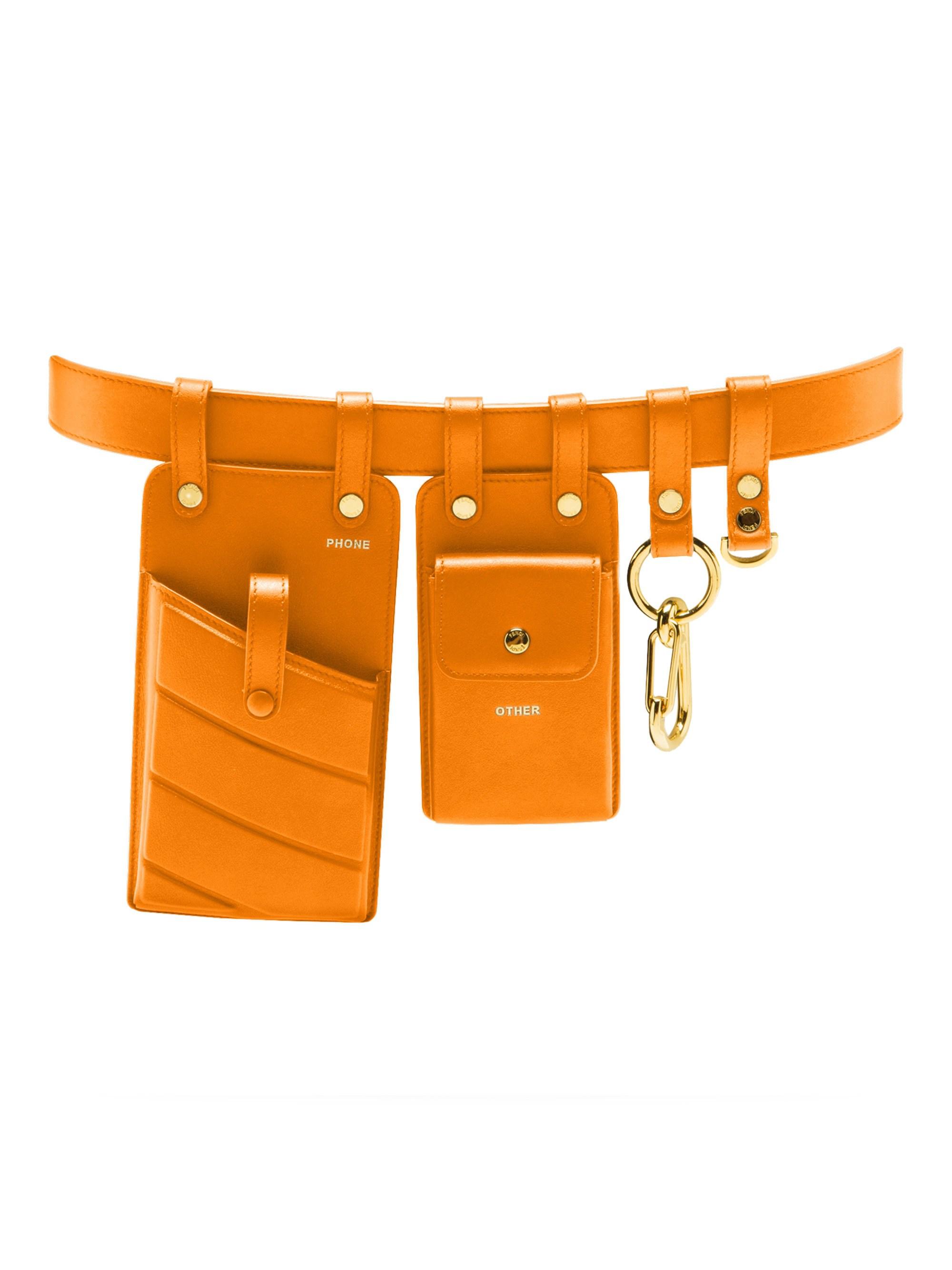 orange fendi belt