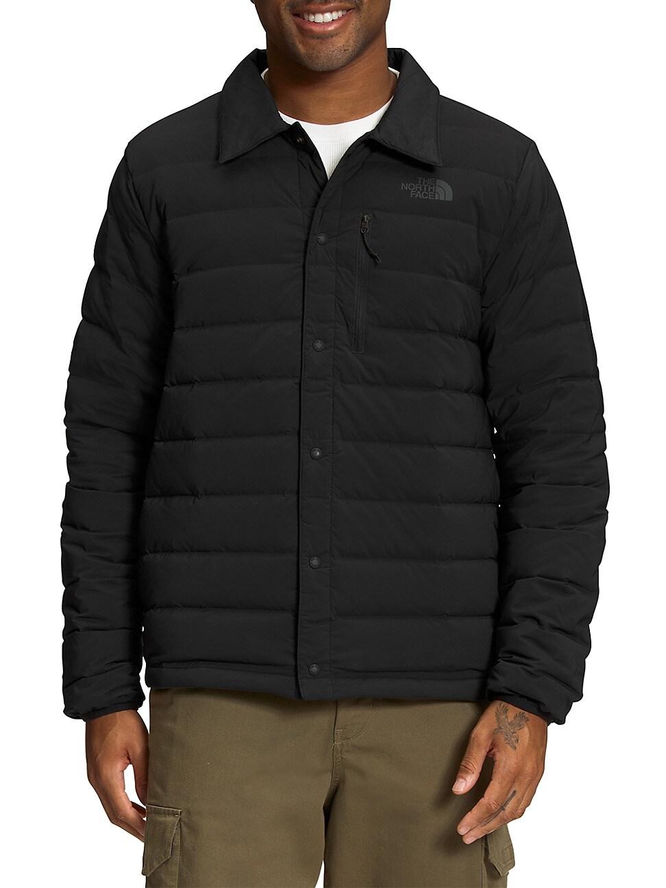 The North Face Belleview Stretch Down Shirt Jacket in Black for Men | Lyst