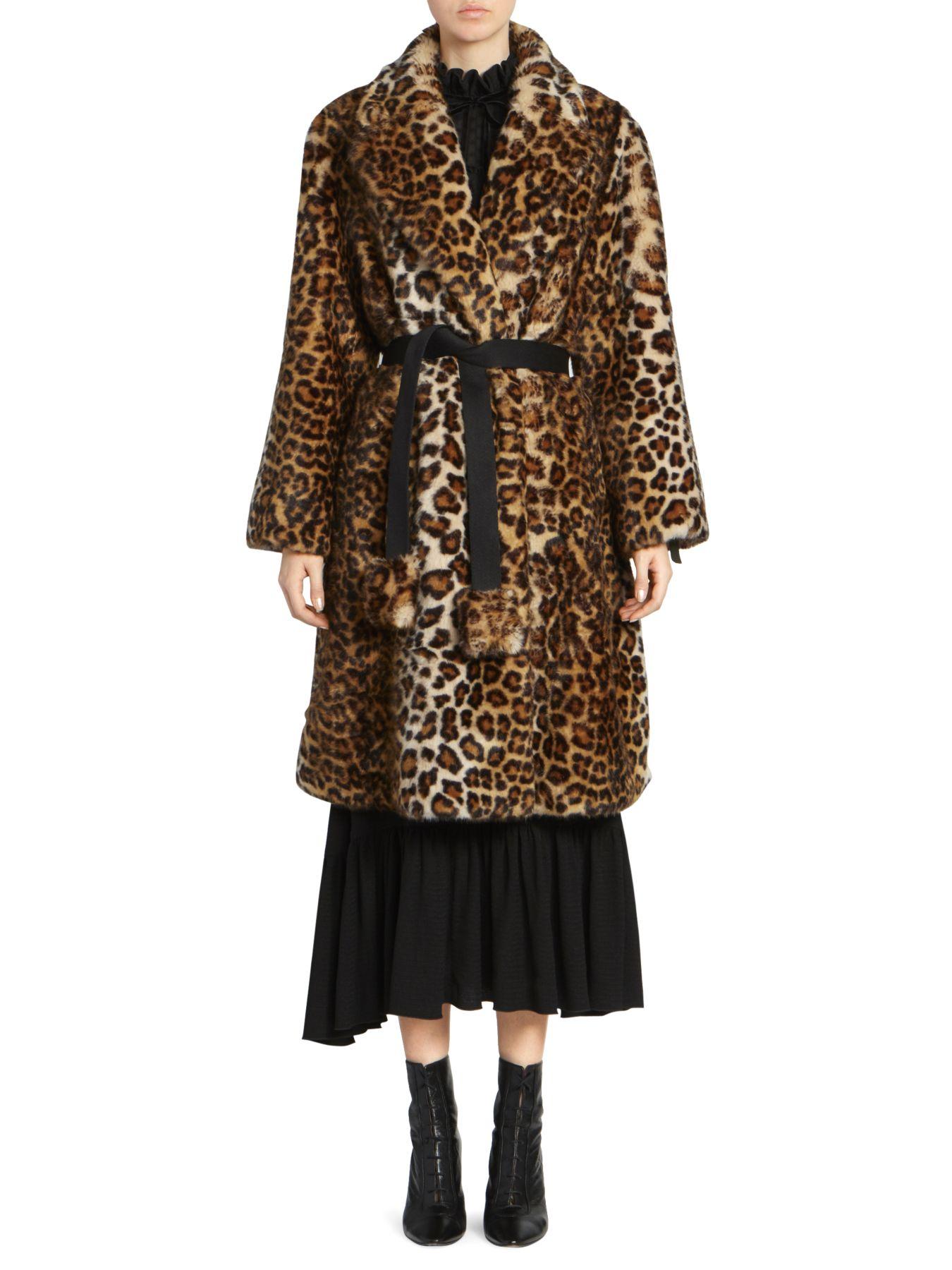 marc jacobs leopard coat