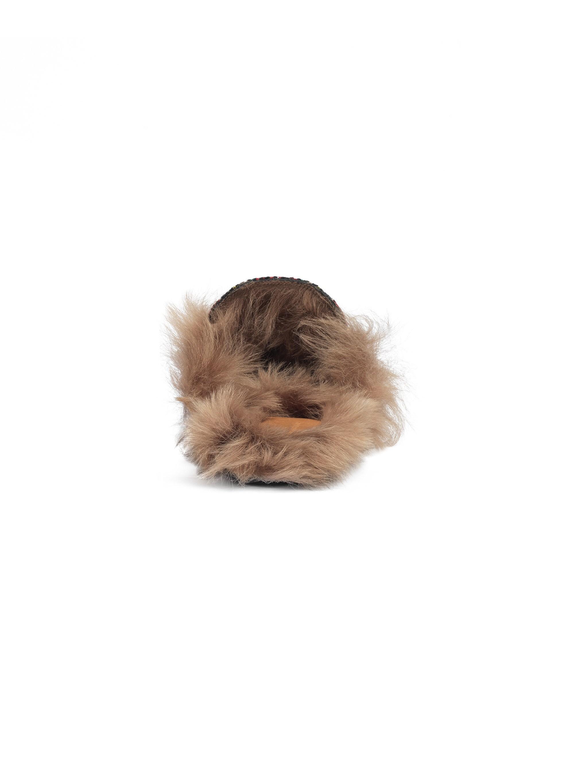 princetown tartan slipper with double g