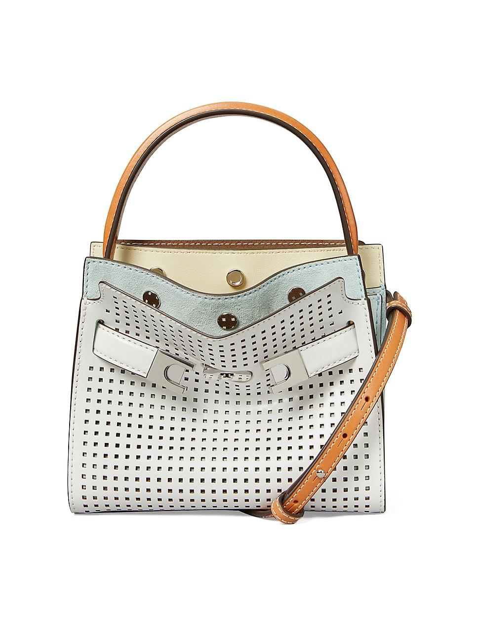 Tory Burch Lee Radziwill Double Tote Bag in Gray