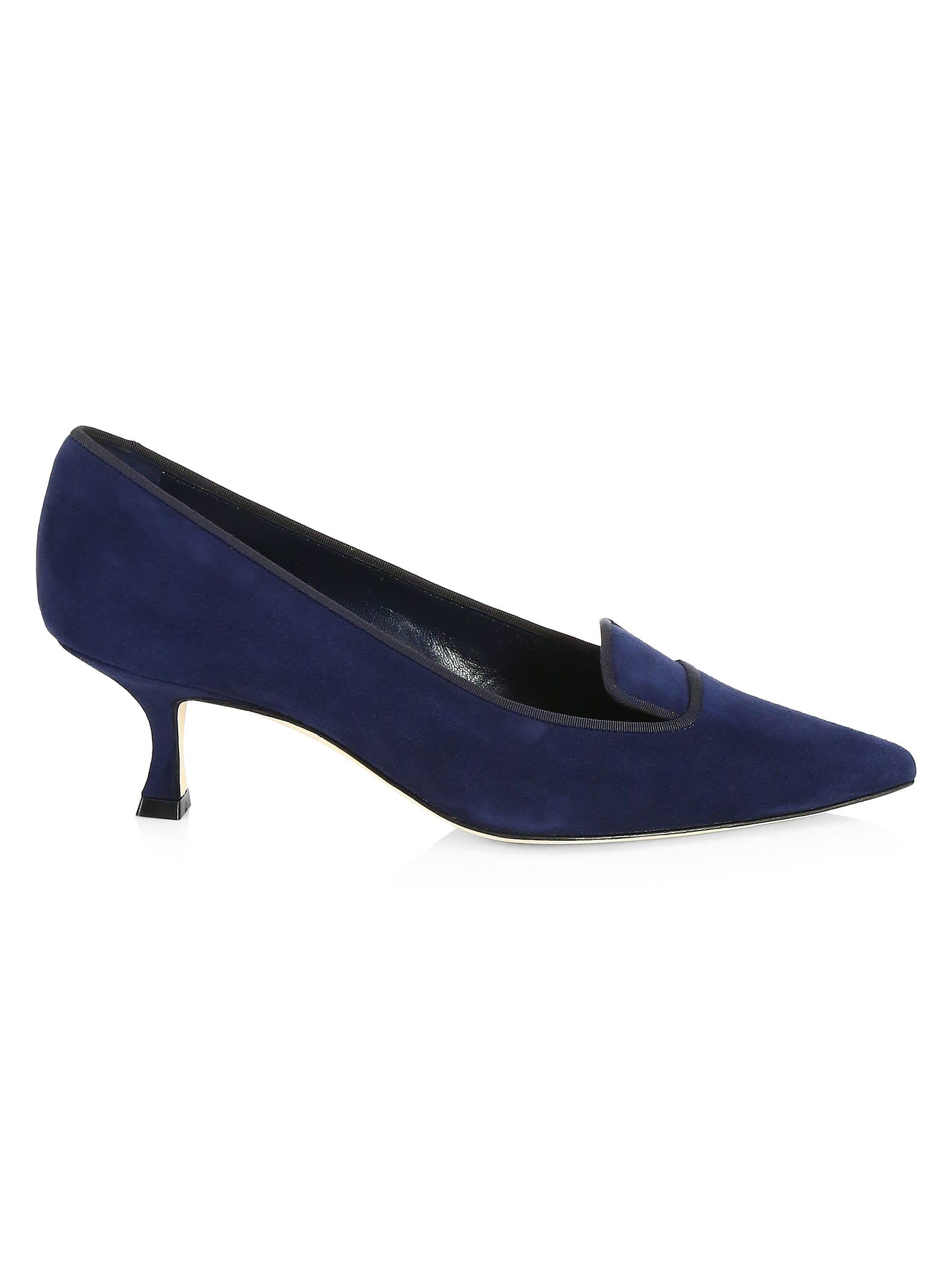 manolo blahnik navy