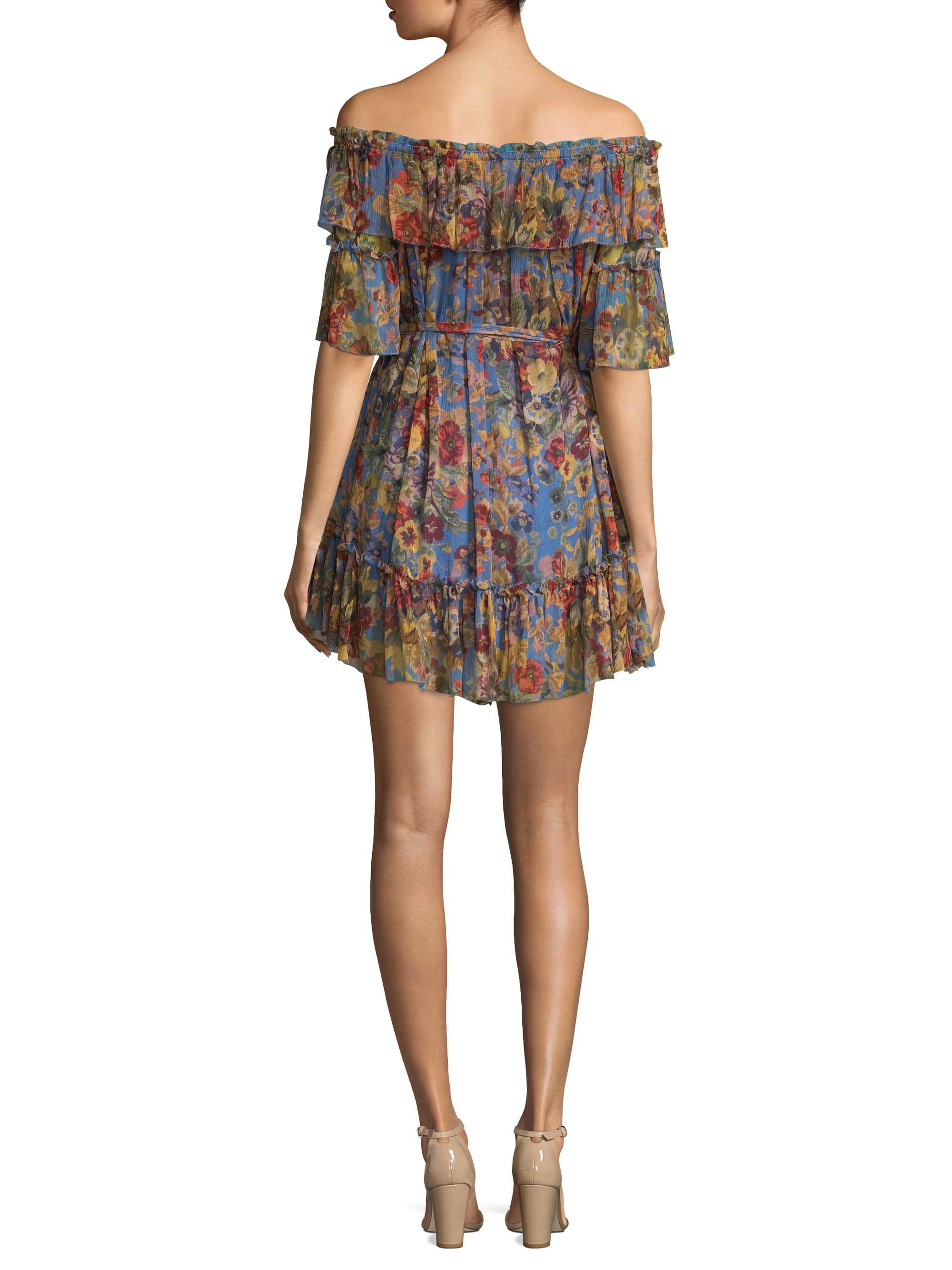 zimmermann lovelorn frill mini dress