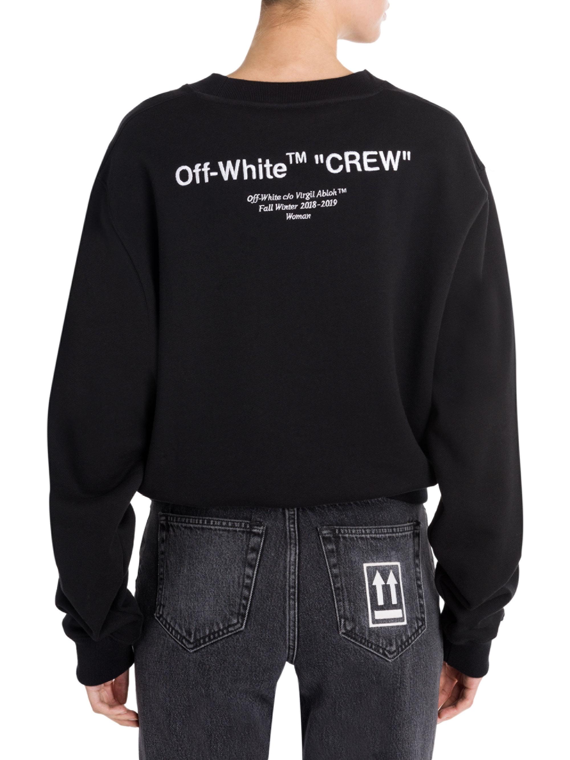 off white crew neck sweater
