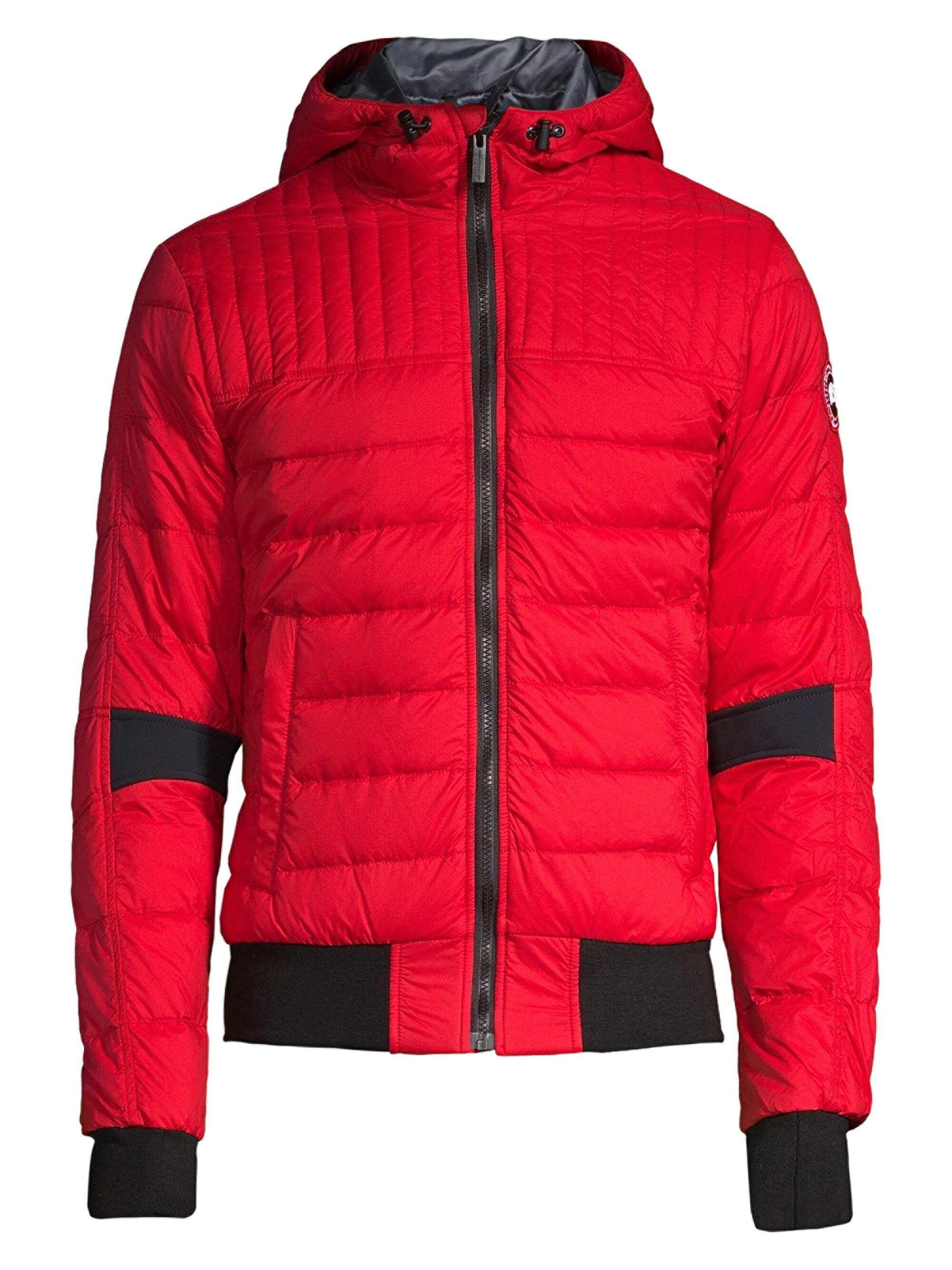 Canada Goose Cabri Hooded Puffer Jacket In Red For Men Lyst