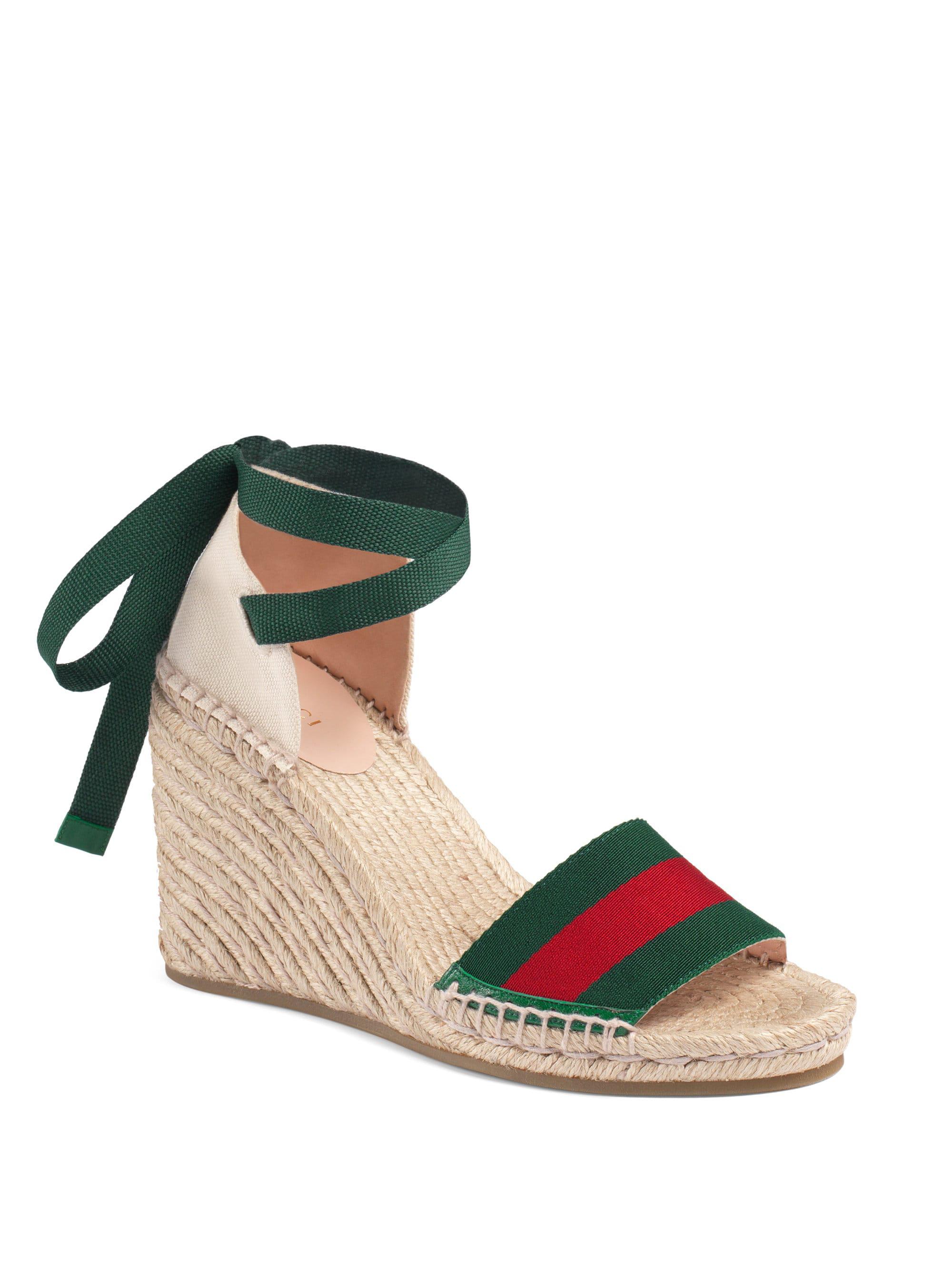 gucci web platform espadrille