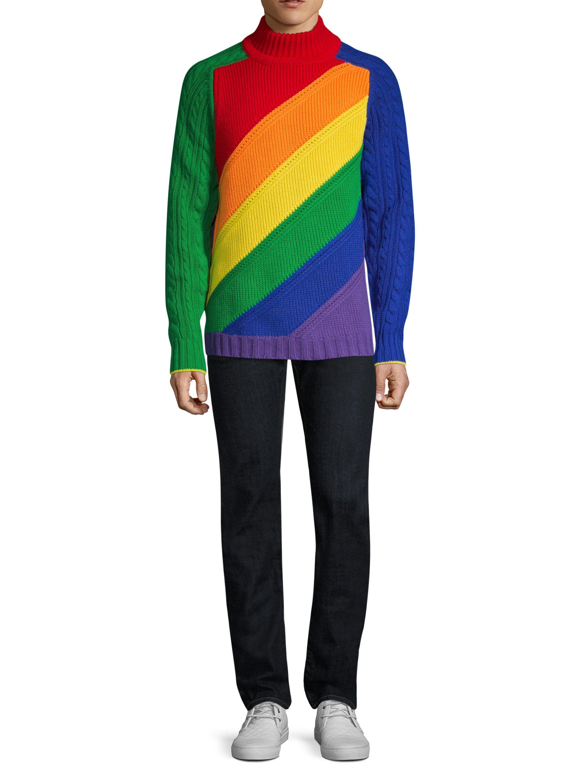 burberry rainbow jumper