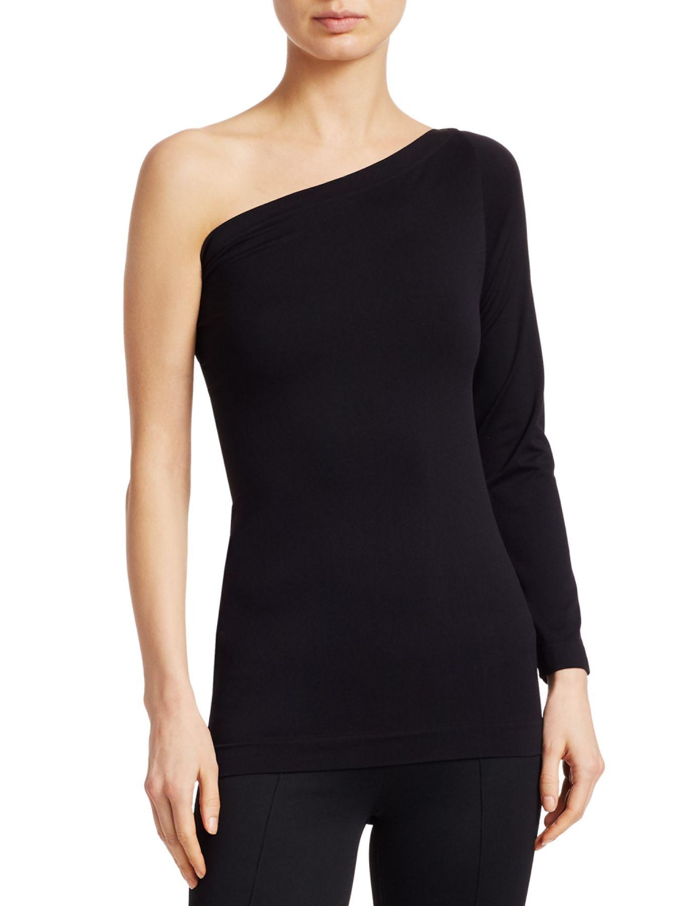 Helmut Lang Synthetic Oneshoulder 3/4sleeve Top Save 74 Lyst