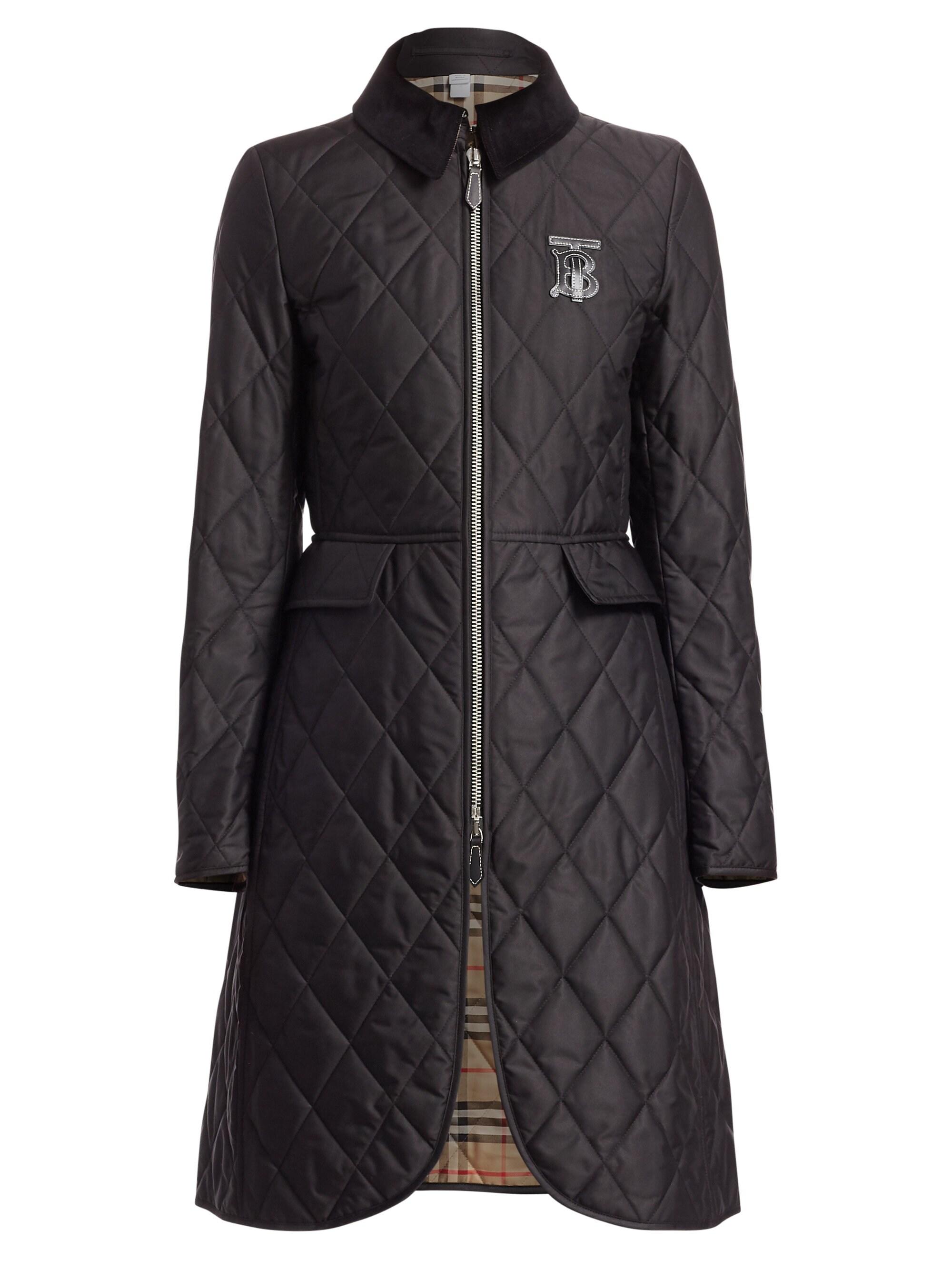 burberry quilted raincoat