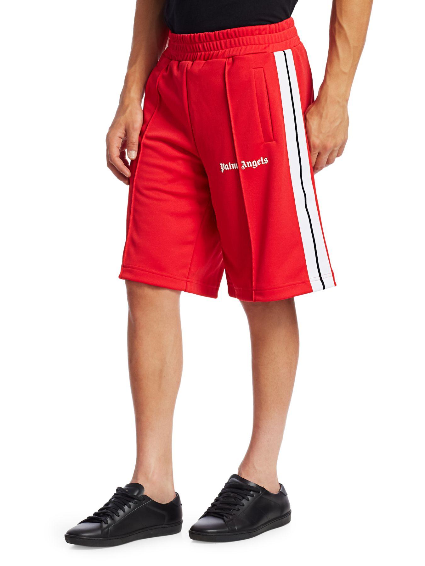 palm angels shorts red