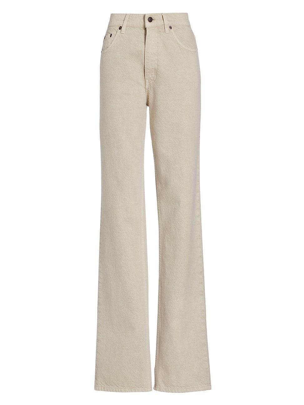The Row Carlton Midrise Jeans in Natural Lyst