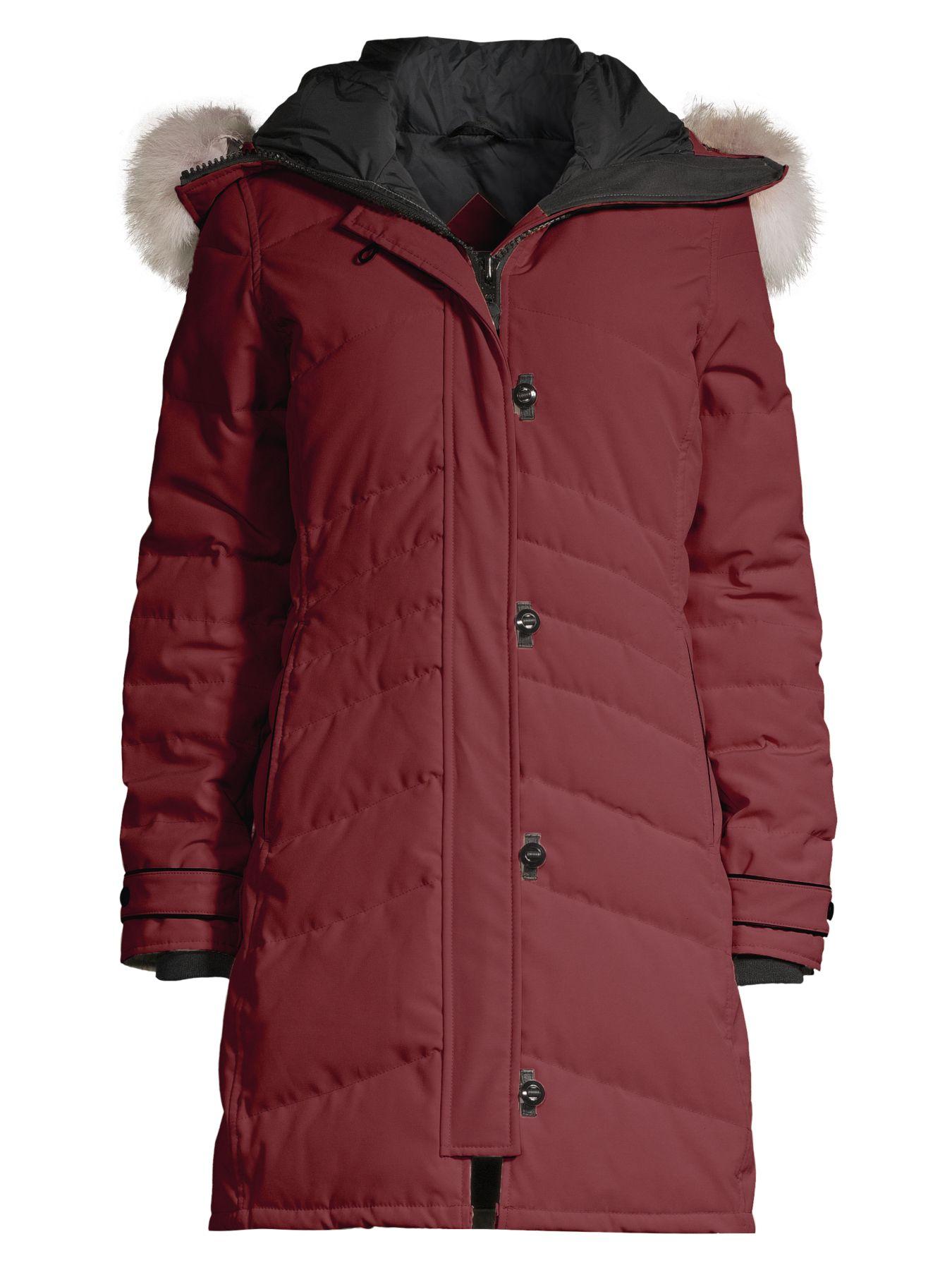 Canada Goose Arctic Tech Lorette Furtrim Down Parka in Red Lyst