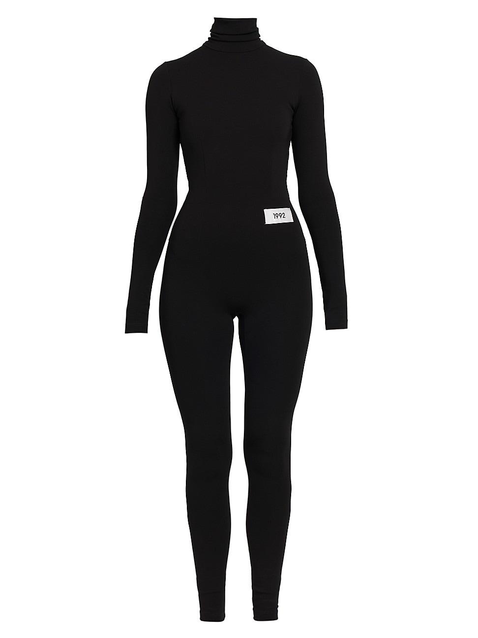 Dolce & Gabbana Solid Turtleneck Catsuit in Black | Lyst