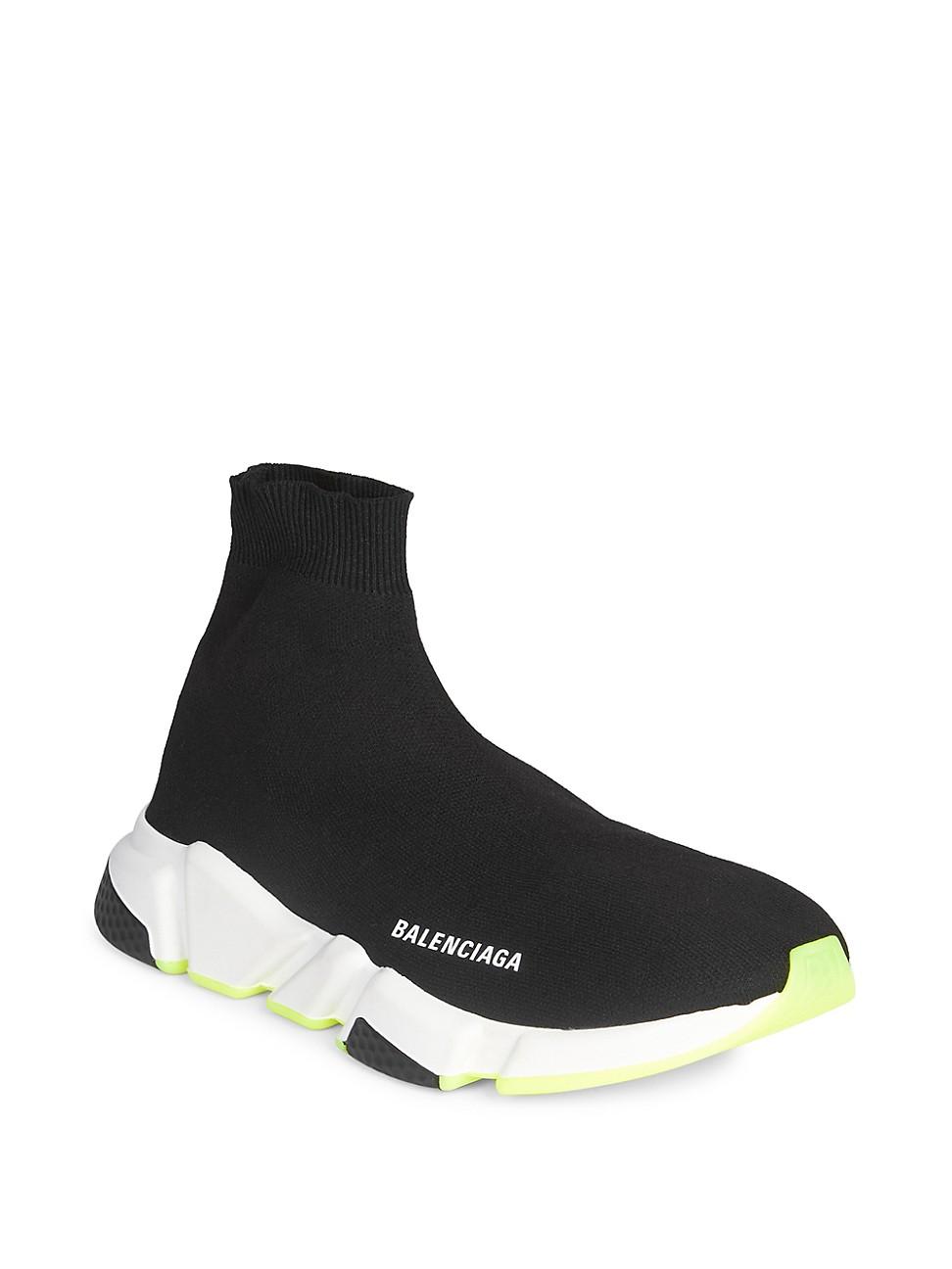 all black balenciaga sock trainers