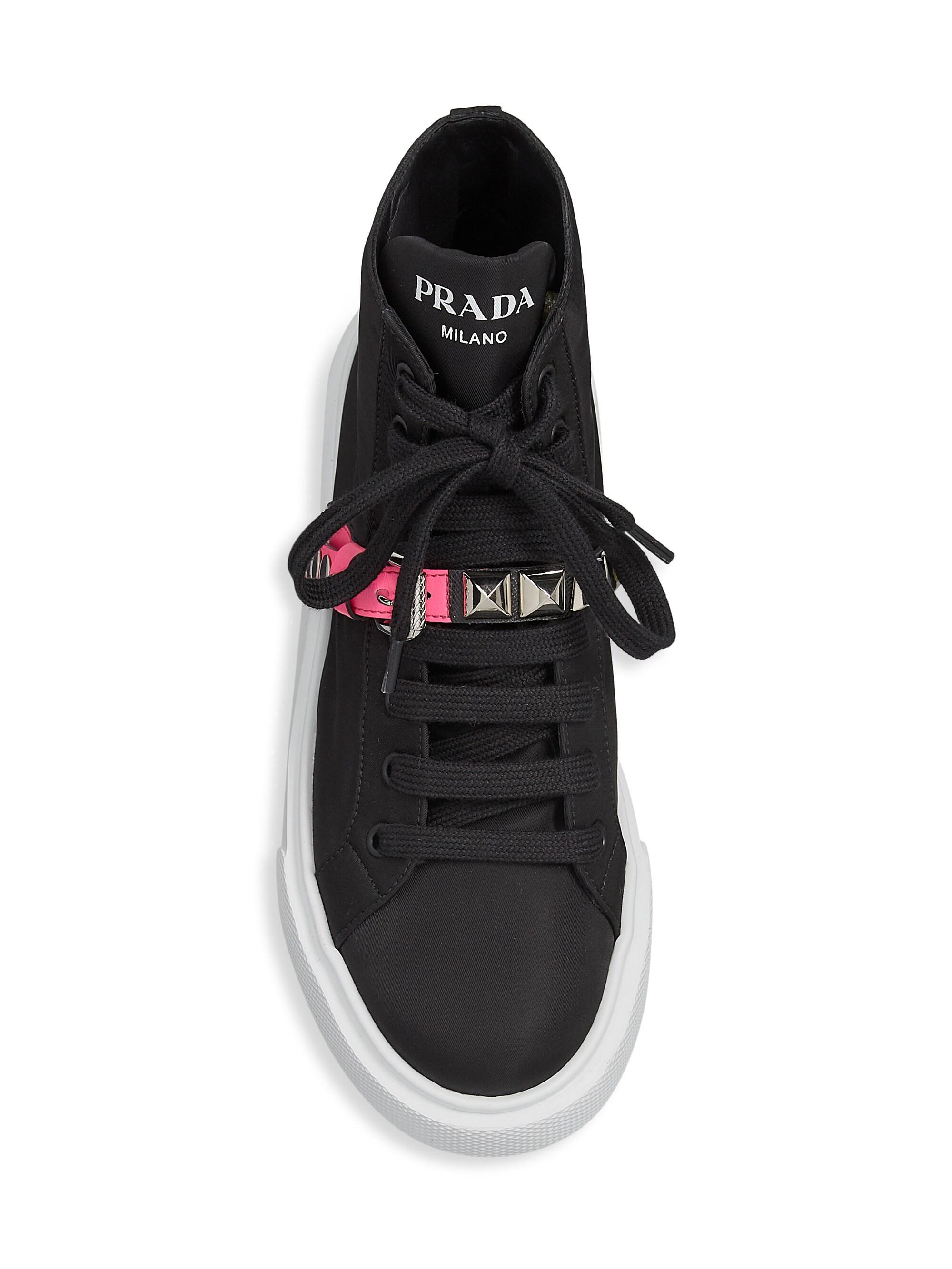 prada platform sole sneakers