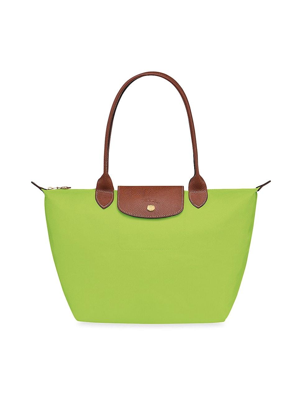 Longchamp Small Le Pliage Canvas Tote in Green Lyst