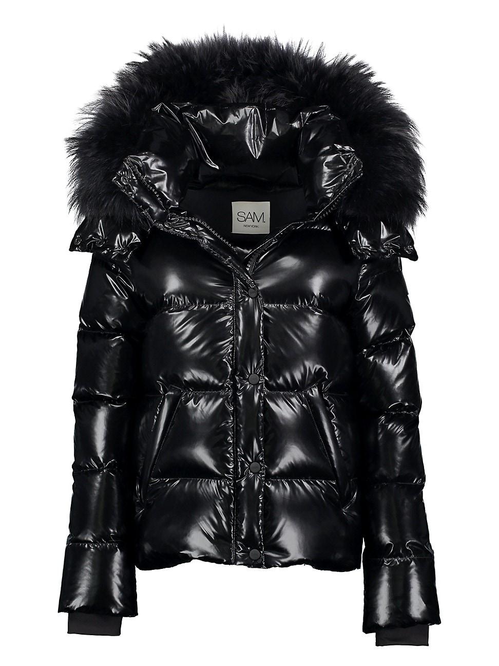 black sam coat with fur