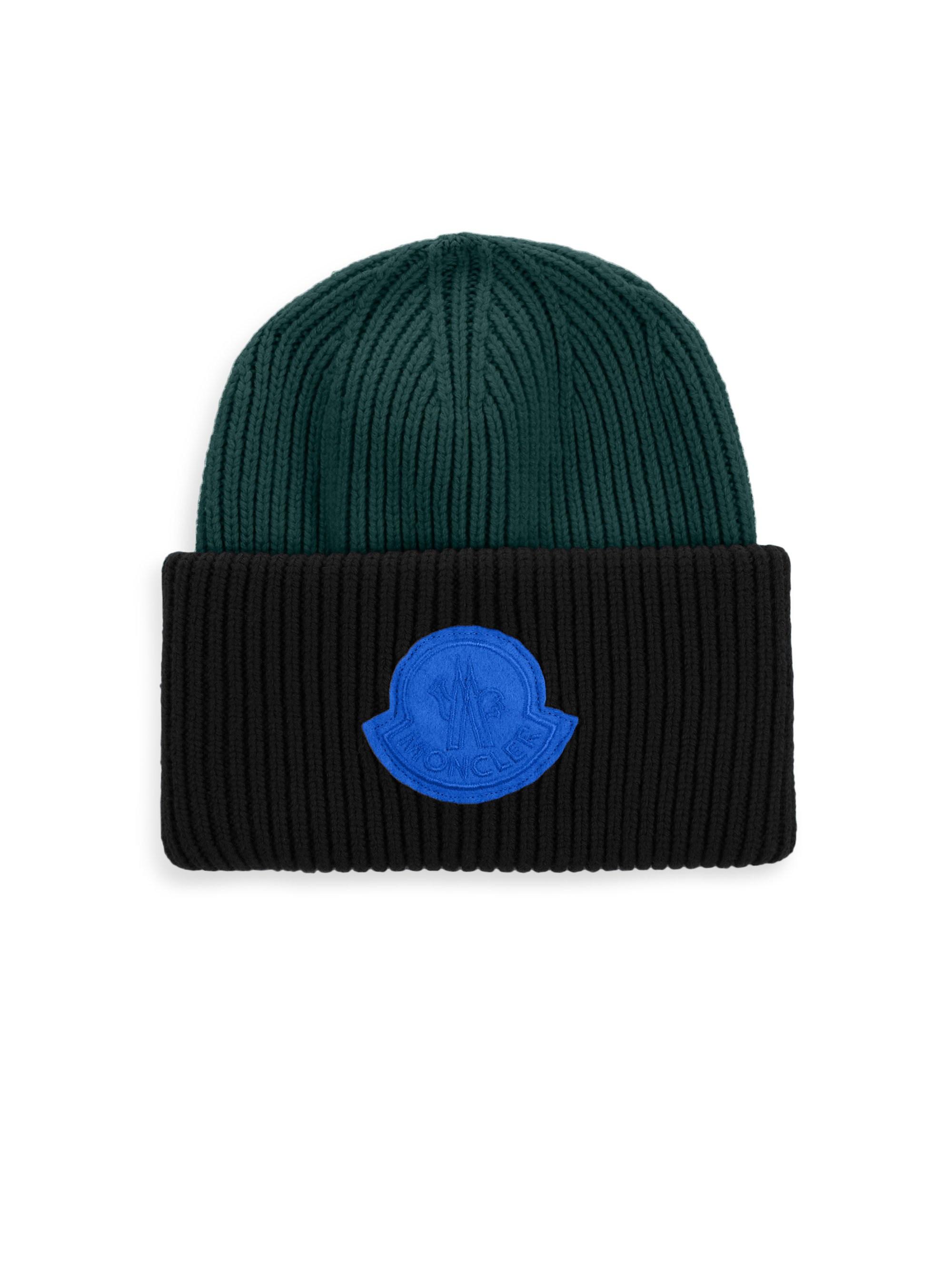green moncler beanie