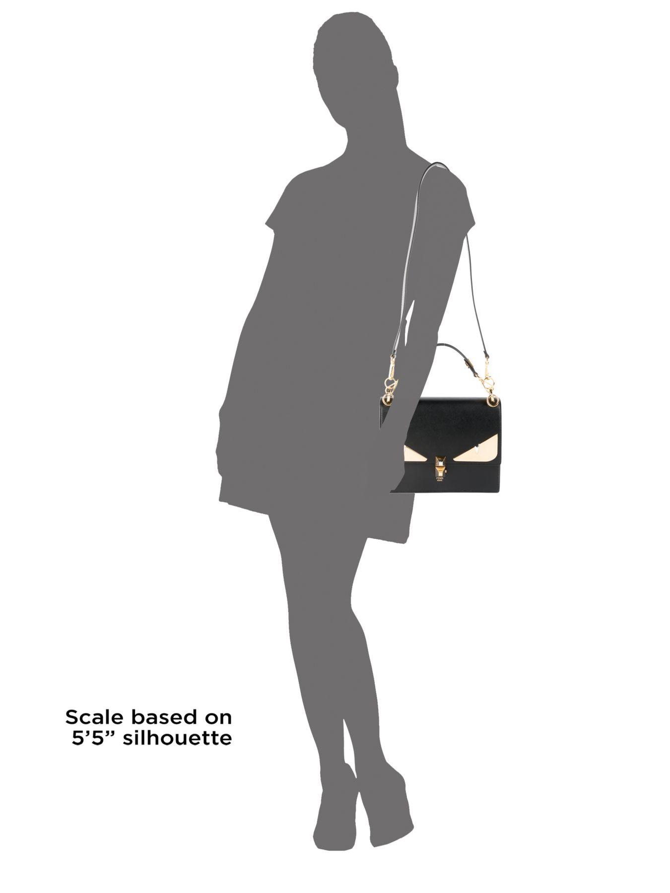 fendi black and white bolsauette