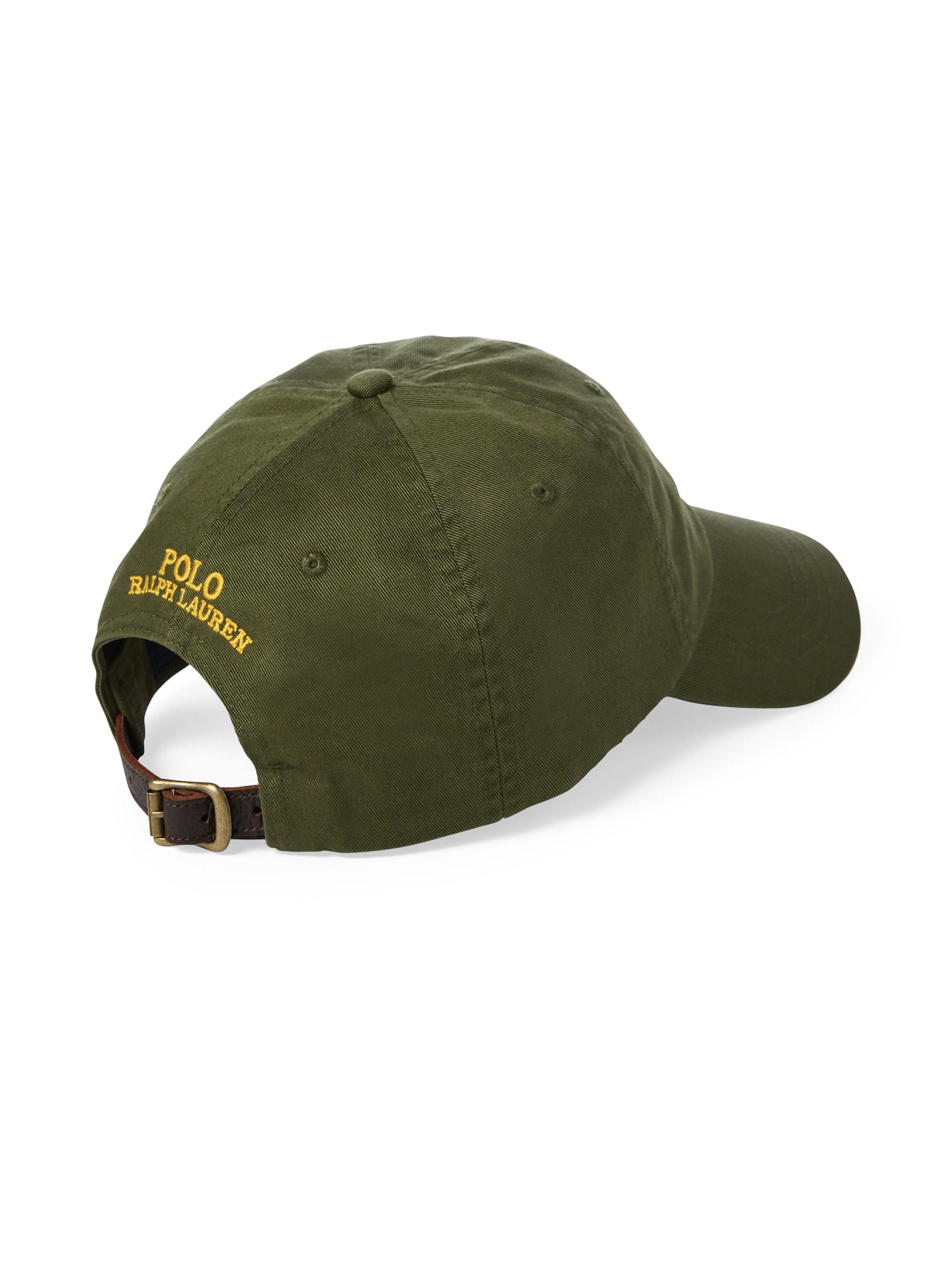 Polo Ralph Lauren Cotton Great Outdoors Polo Bear Baseball Cap in Olive  (Green) for Men - Lyst
