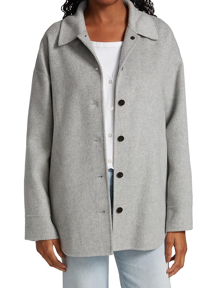 Theory wool cashmere shacket Clearance