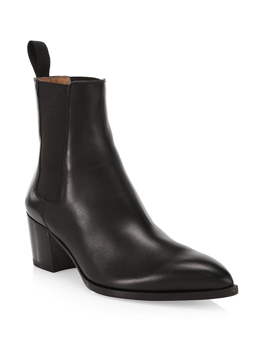 Christian Louboutin William Leather Western Ankle Boots in Black for Men |  Lyst