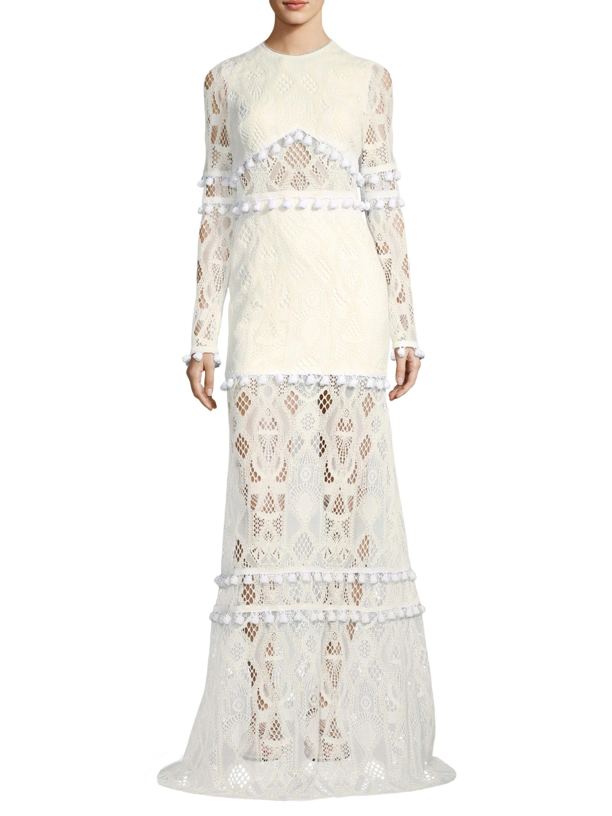 alexis white lace dress