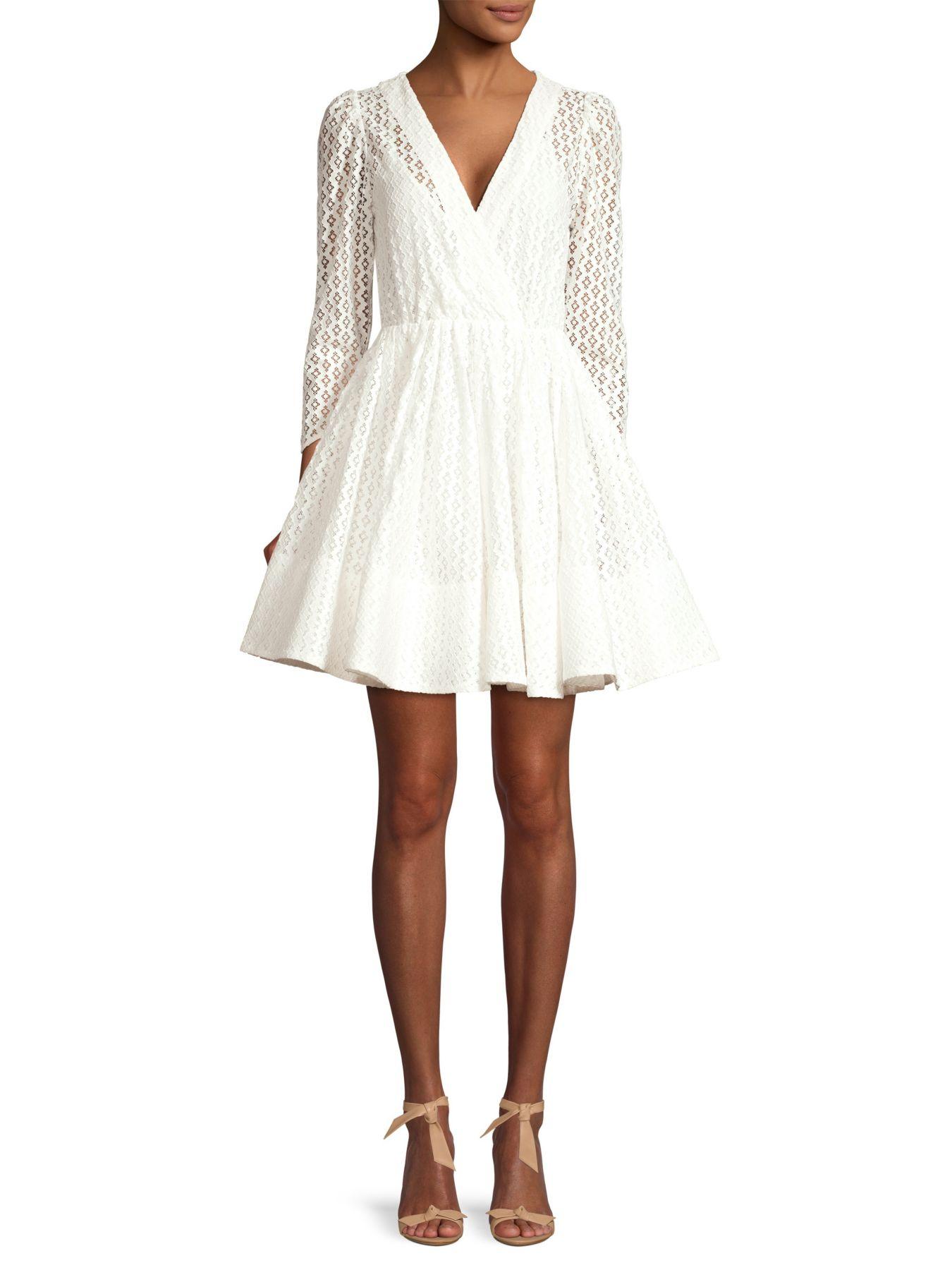 maje-ralina-guipure-lace-fit-flare-dress-in-white-lyst
