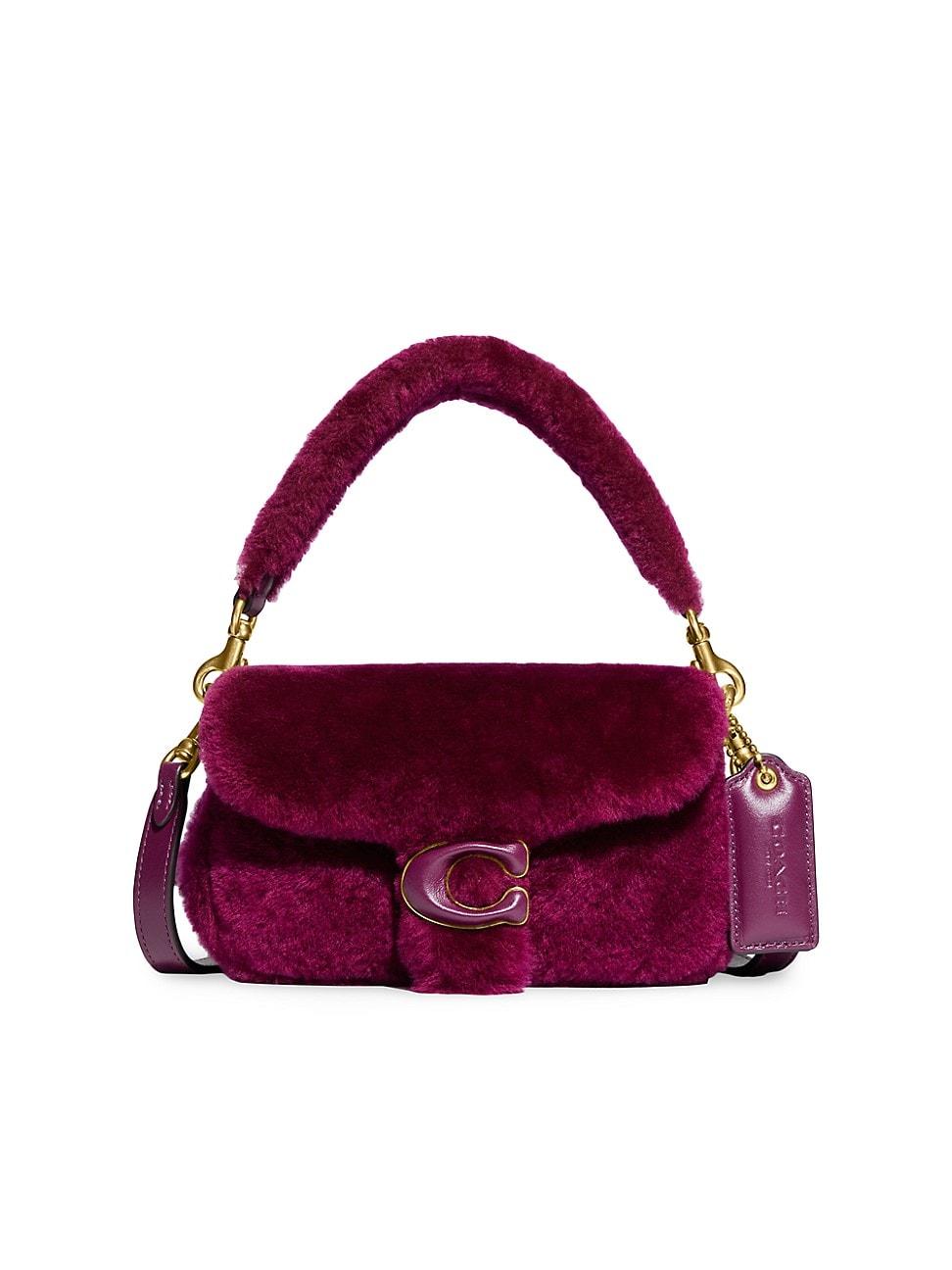 COACH Pillow Tabby Shearling Shoulder Bag in Purple Lyst