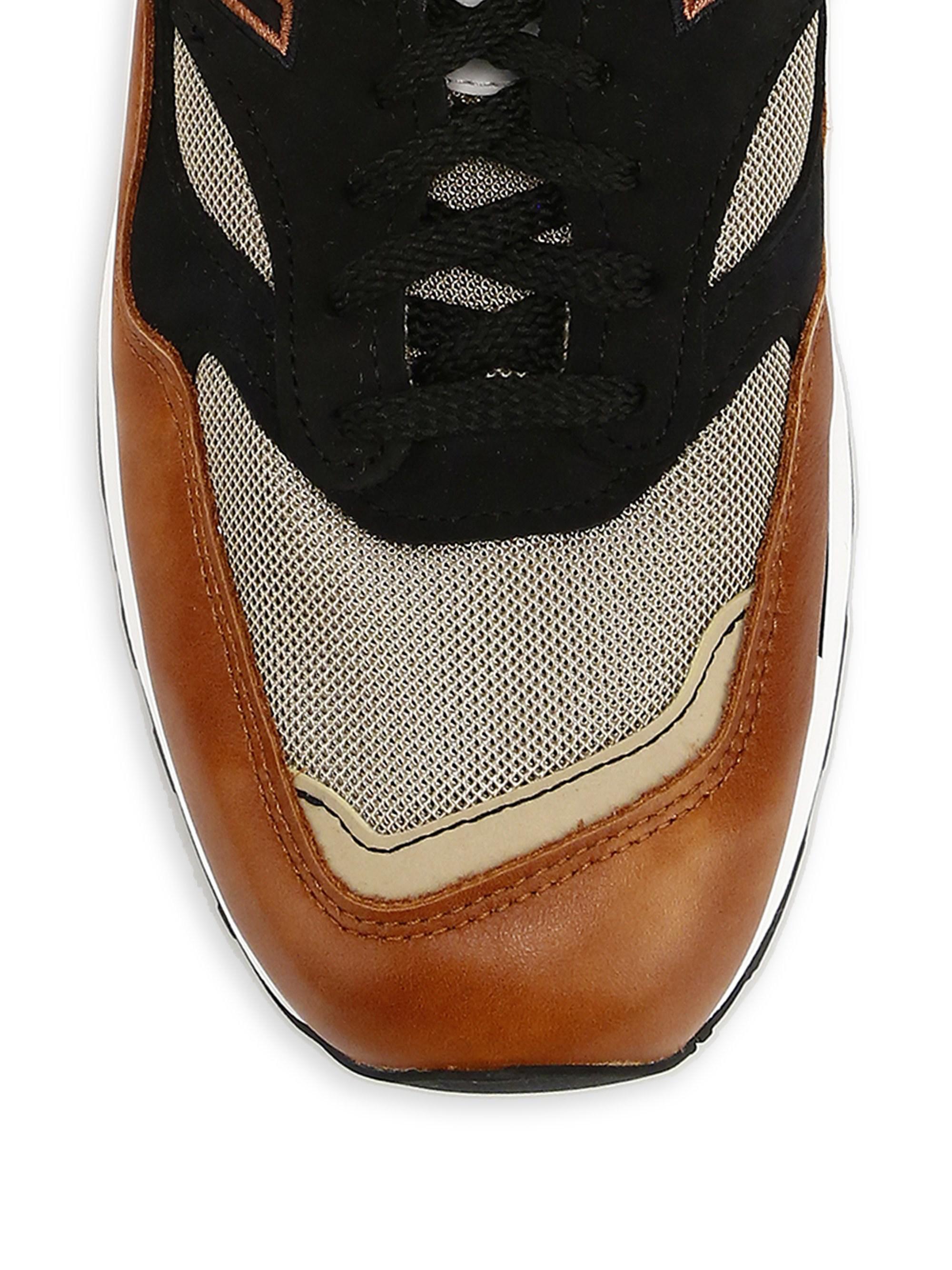 New Balance 1500 Made In Uk Leather Sneakers in Brown for Men | Lyst